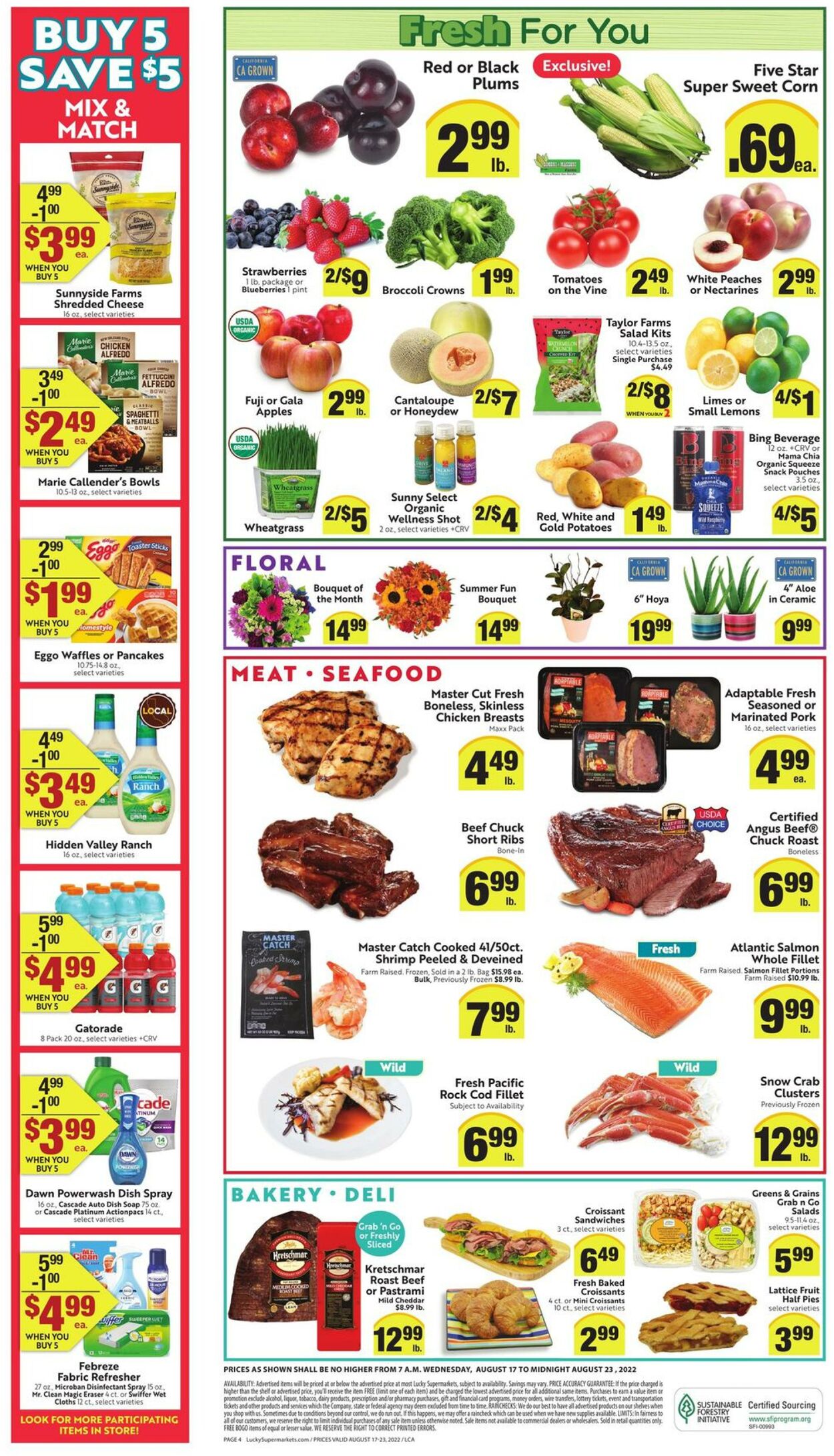 Weekly ad Lucky Supermarkets 08/17/2022 - 08/23/2022