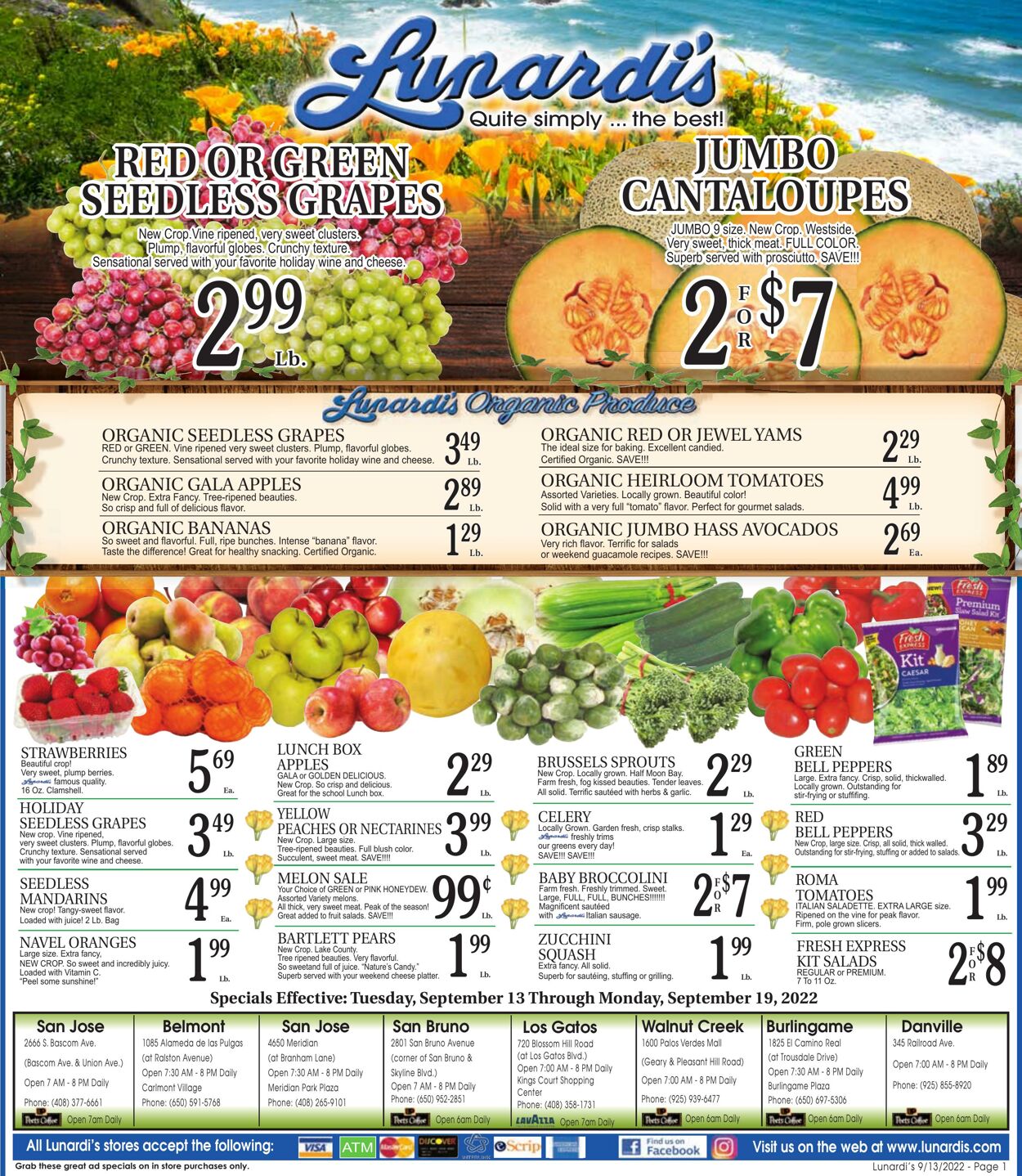 Weekly ad Lunardi's Market 09/13/2022 - 09/19/2022