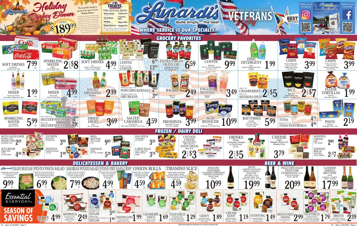 Weekly ad Lunardi's Market 11/08/2022 - 11/14/2022