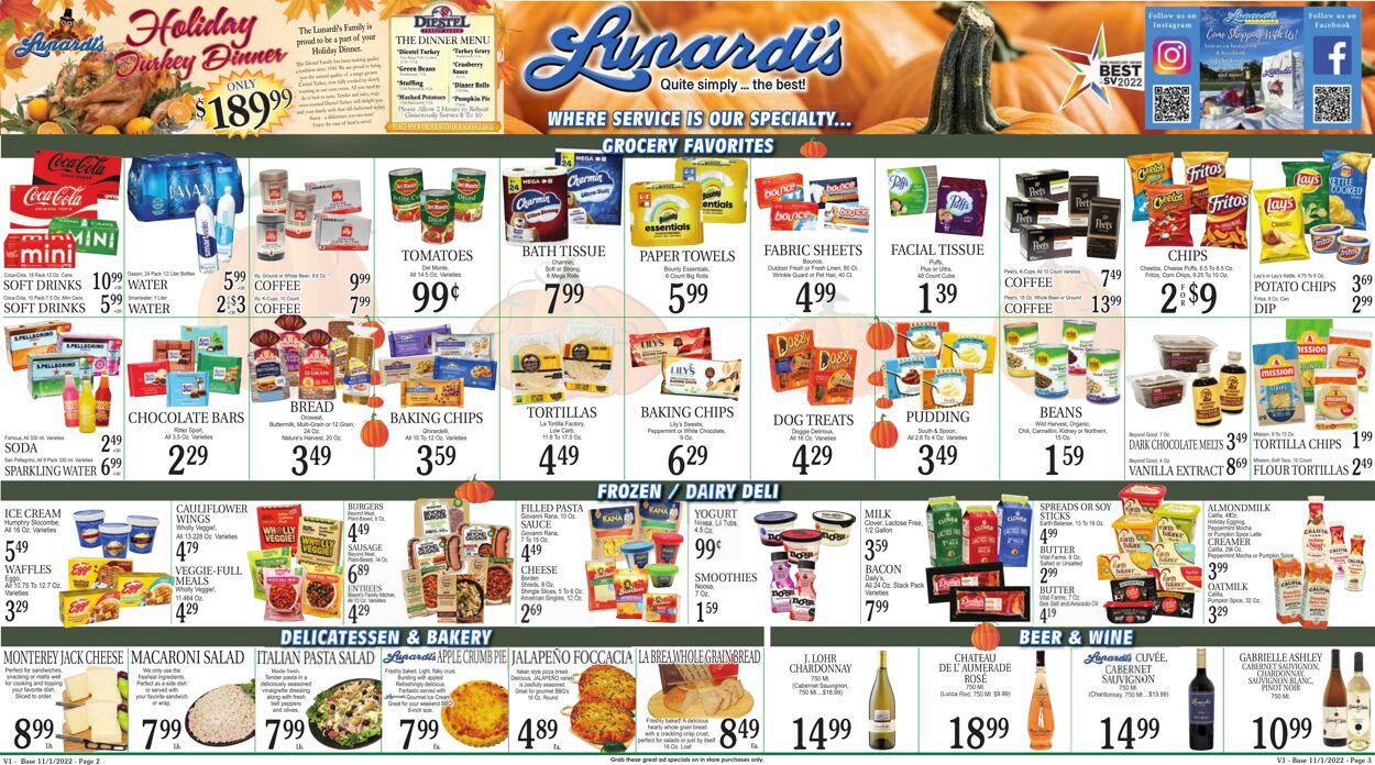 Weekly ad Lunardi's Market 11/01/2022 - 11/07/2022