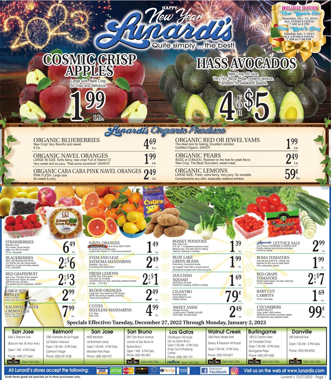 Weekly ad Lunardi's Market 12/27/2022 - 01/02/2023