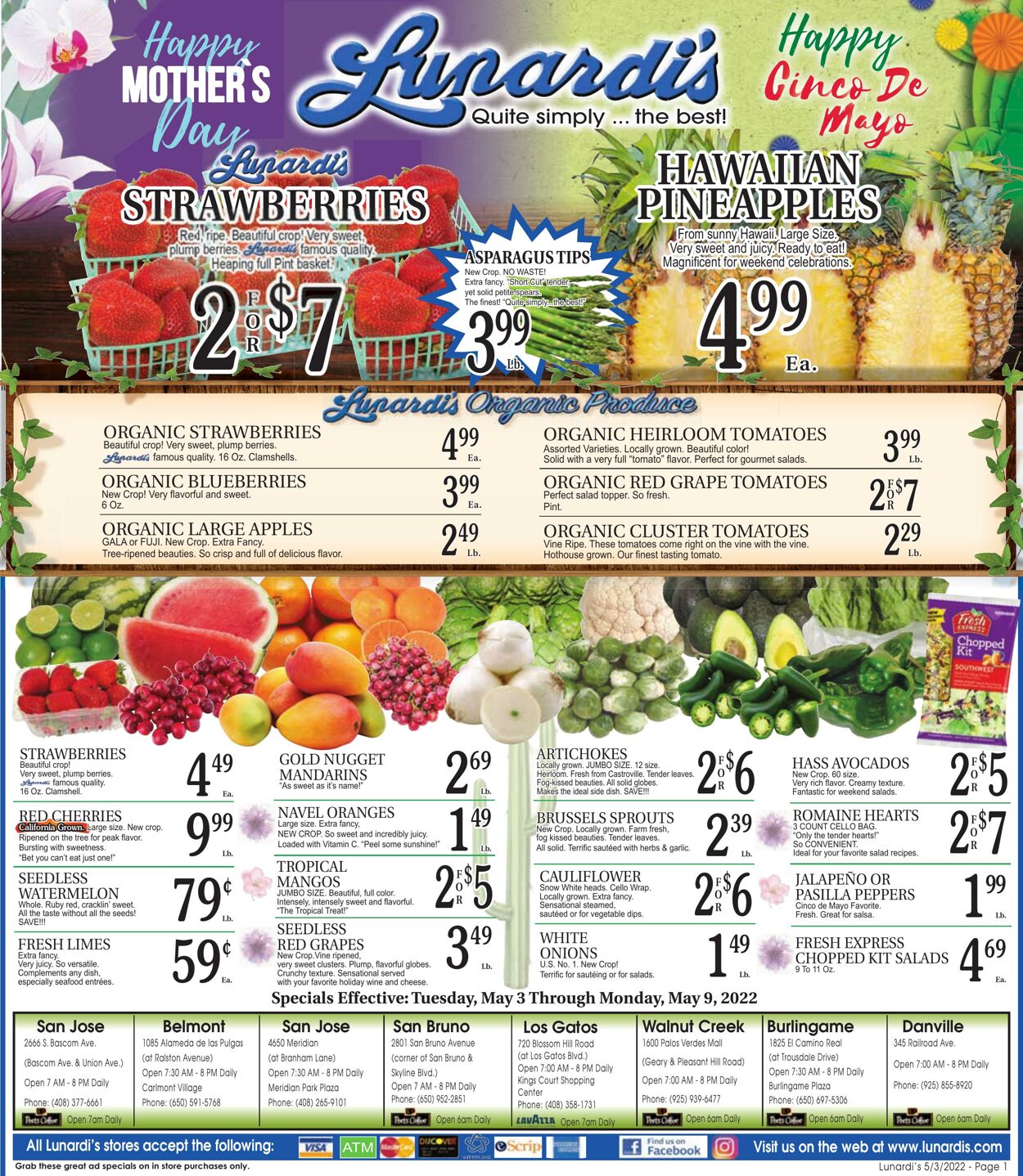 Weekly ad Lunardi's Market 05/03/2022 - 05/09/2022