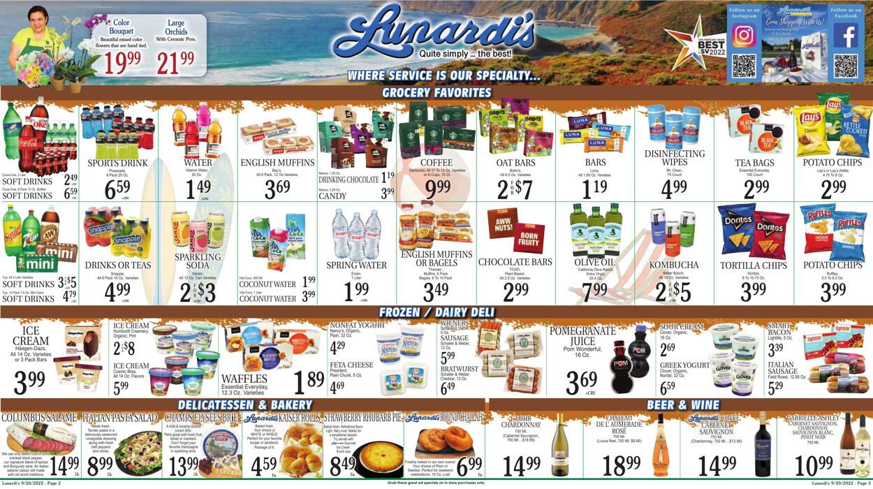Weekly ad Lunardi's Market 09/20/2022 - 09/26/2022