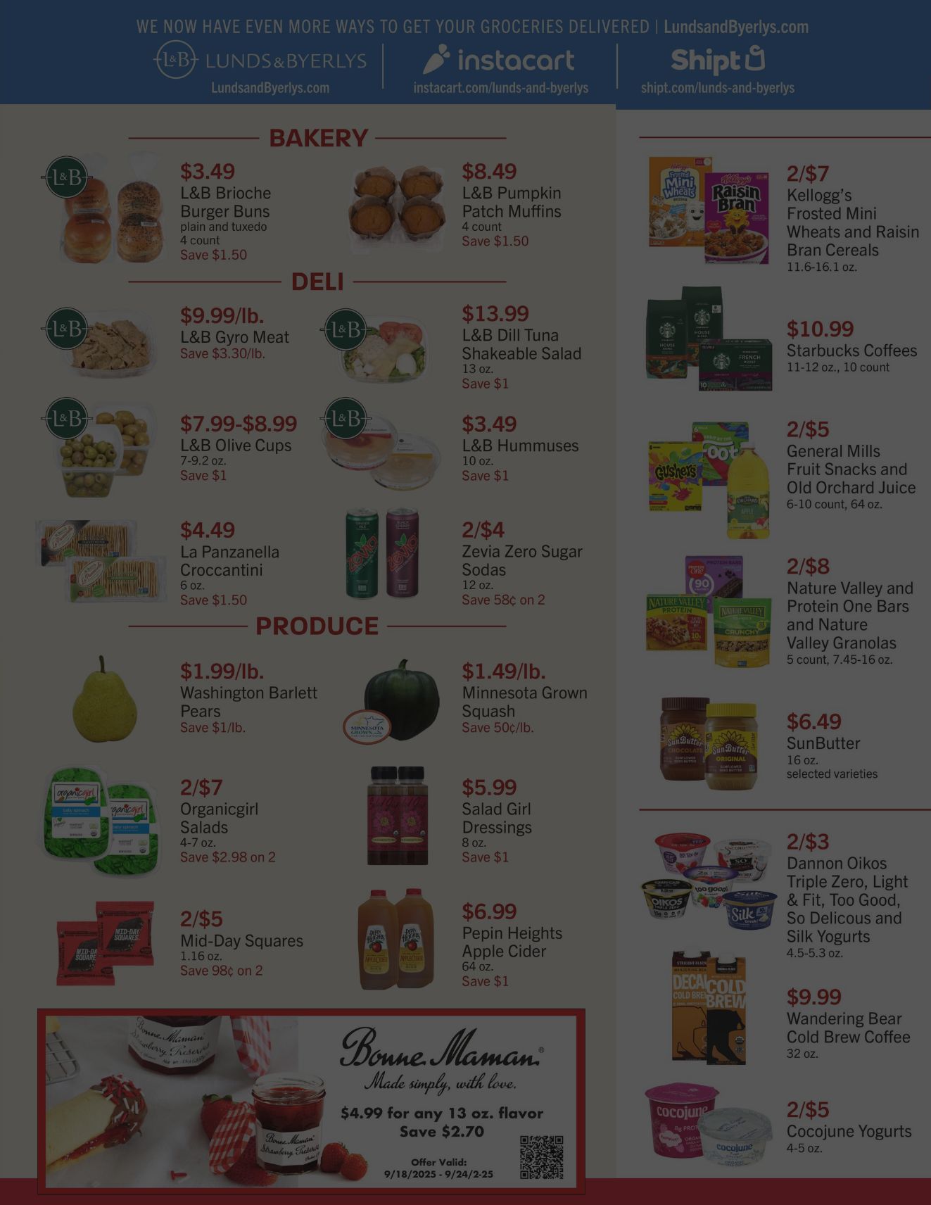 Weekly ad Lunds & Byerlys 09/19/2025 - 10/03/2025