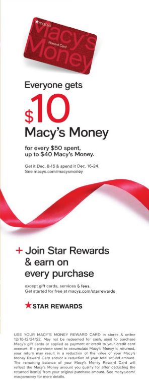 Weekly ad Macy's 12/08/2022 - 12/10/2022