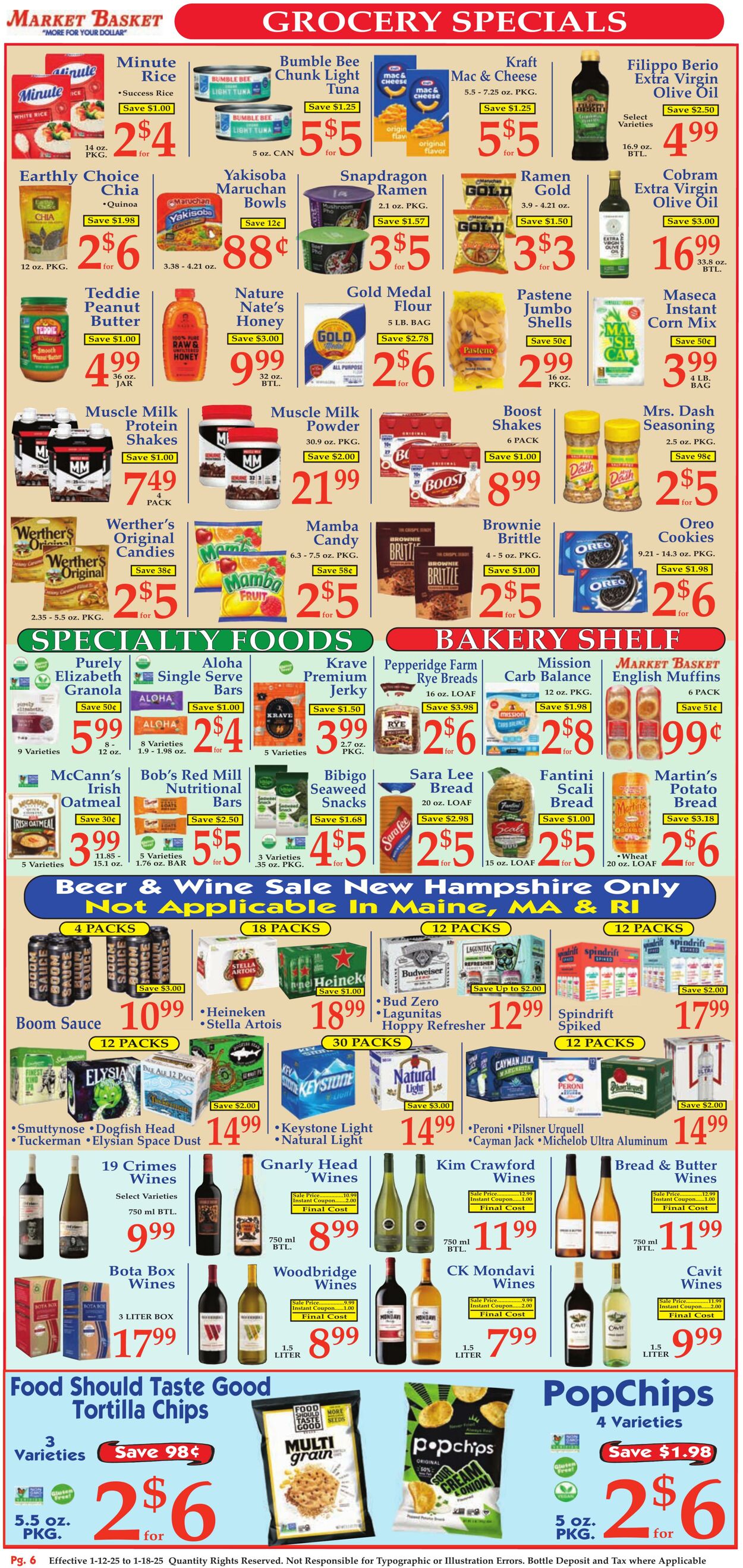 Weekly ad Market Basket 01/12/2025 - 01/18/2025