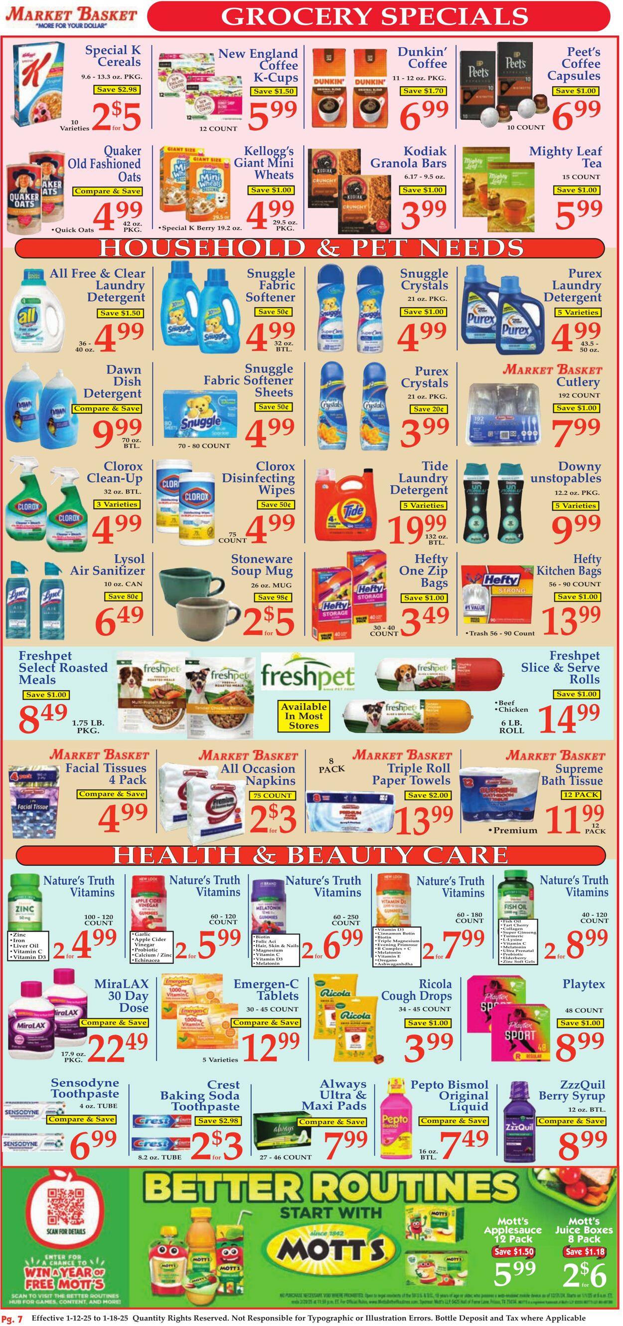 Weekly ad Market Basket 01/12/2025 - 01/18/2025