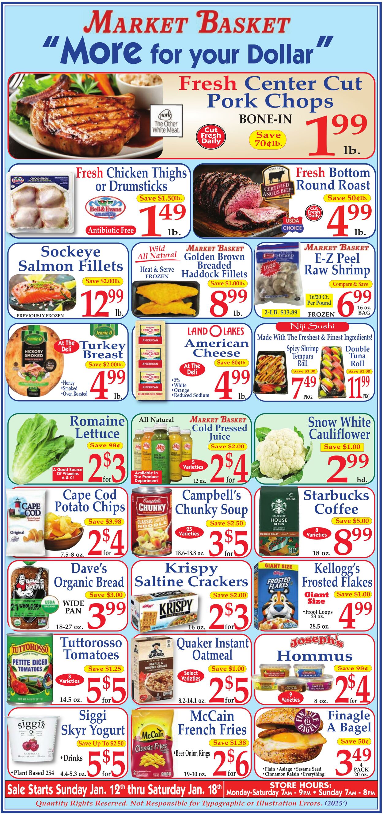 Weekly ad Market Basket 01/12/2025 - 01/18/2025