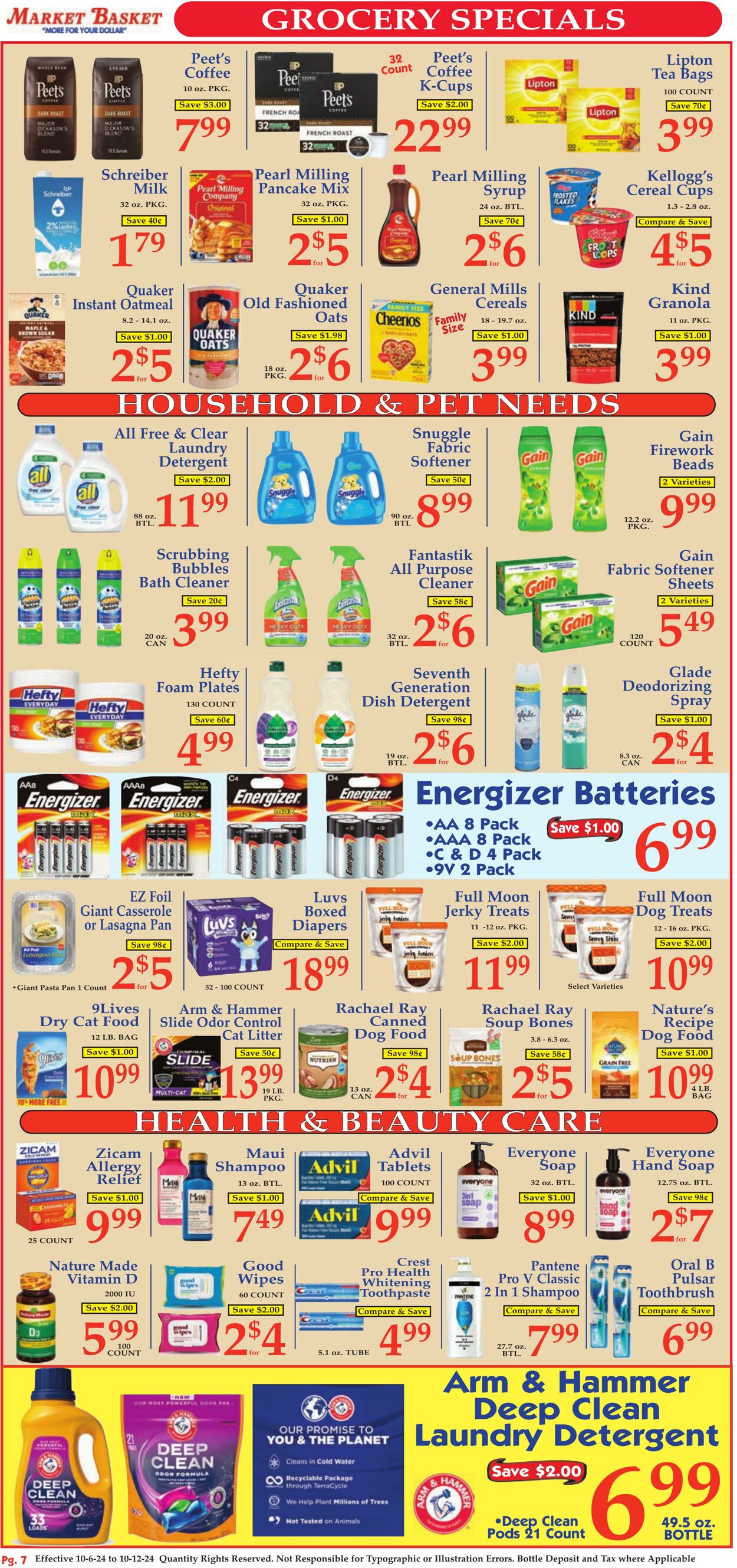 Weekly ad Market Basket 10/06/2024 - 10/12/2024