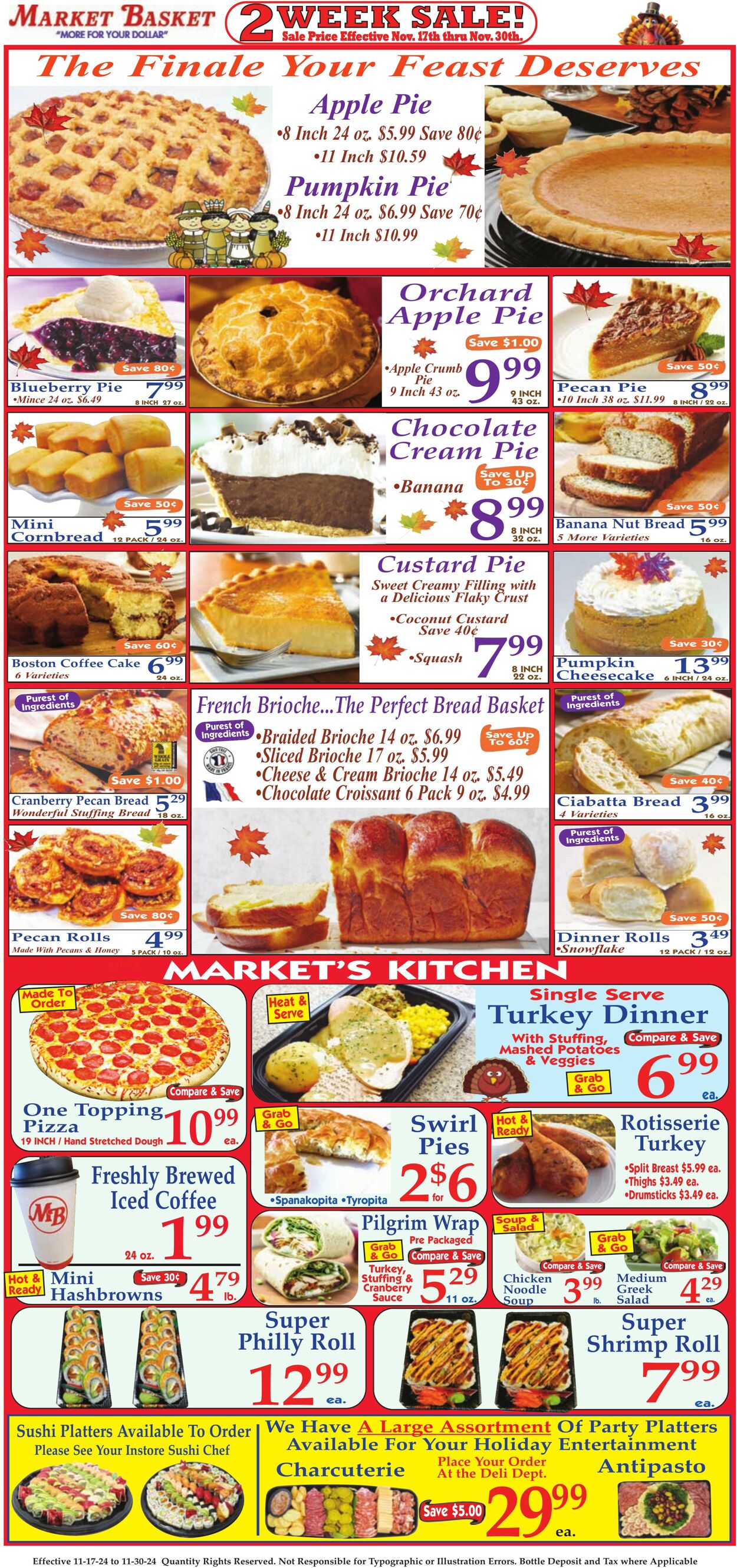 Weekly ad Market Basket 11/17/2024 - 11/30/2024