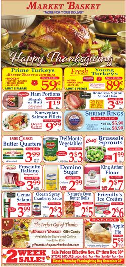 Weekly ad Market Basket 11/17/2024 - 11/30/2024