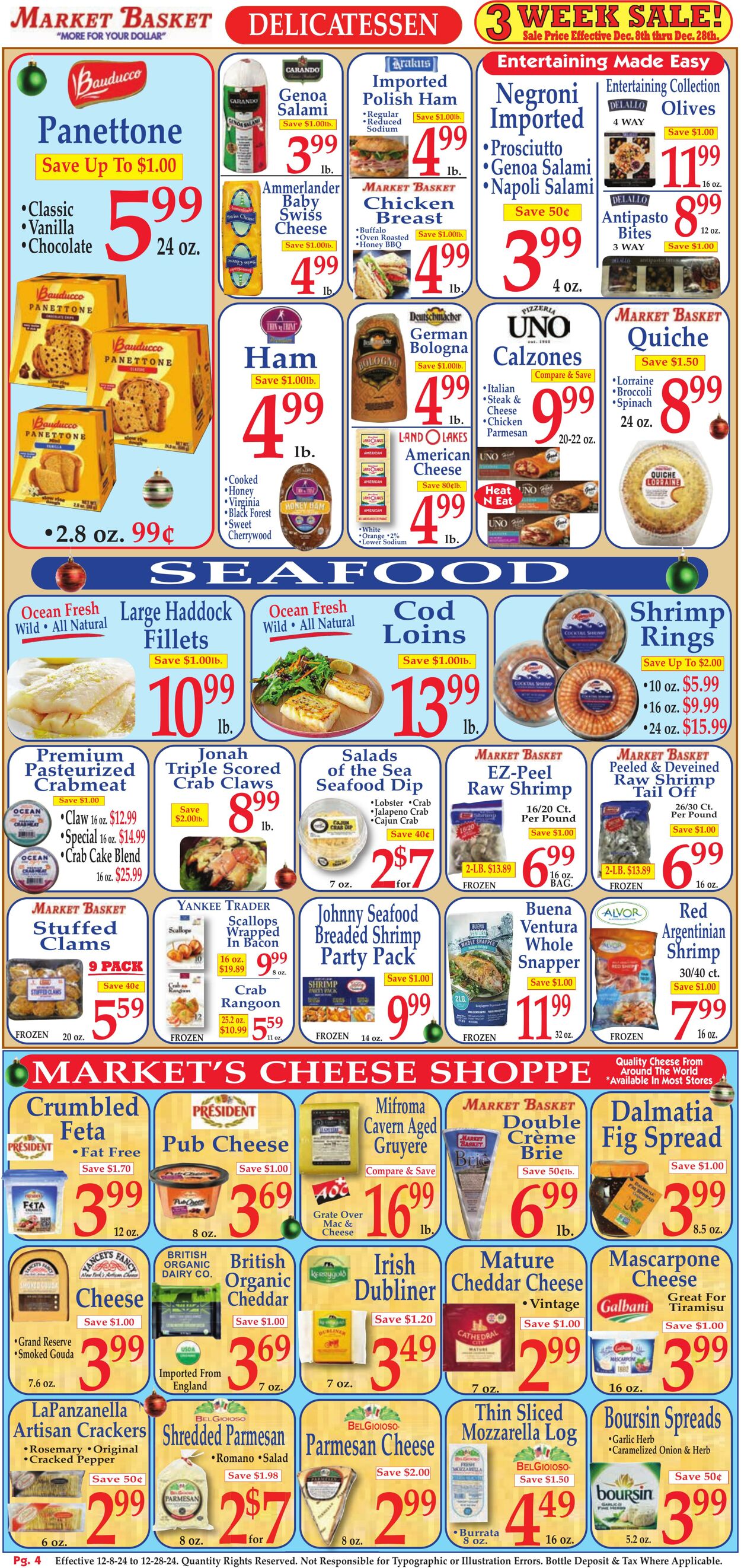 Weekly ad Market Basket 12/08/2024 - 12/28/2024