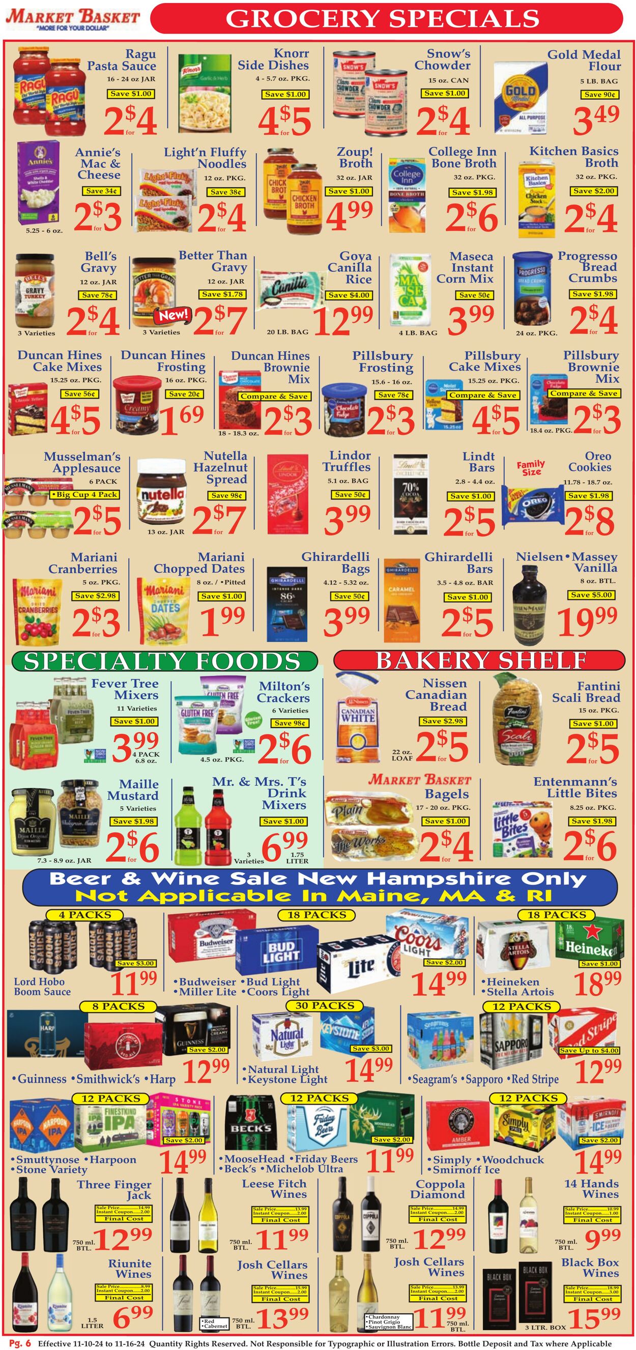 Weekly ad Market Basket 11/10/2024 - 11/16/2024