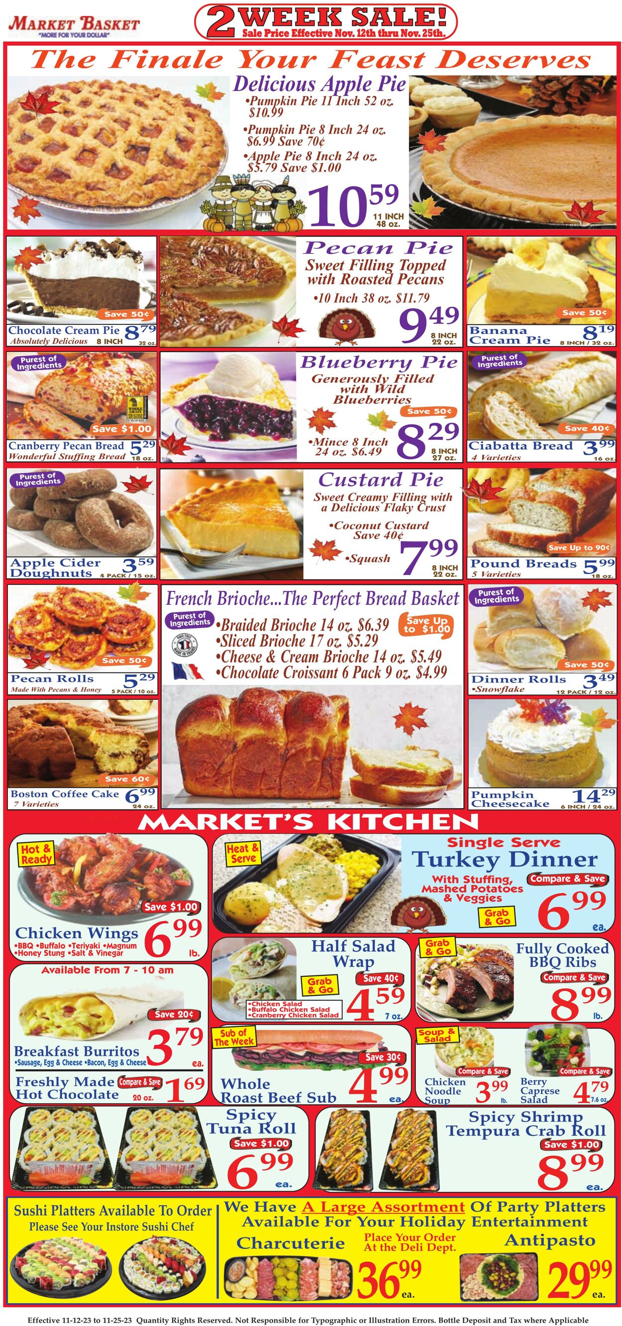 Weekly ad Market Basket 11/12/2023 - 11/25/2023