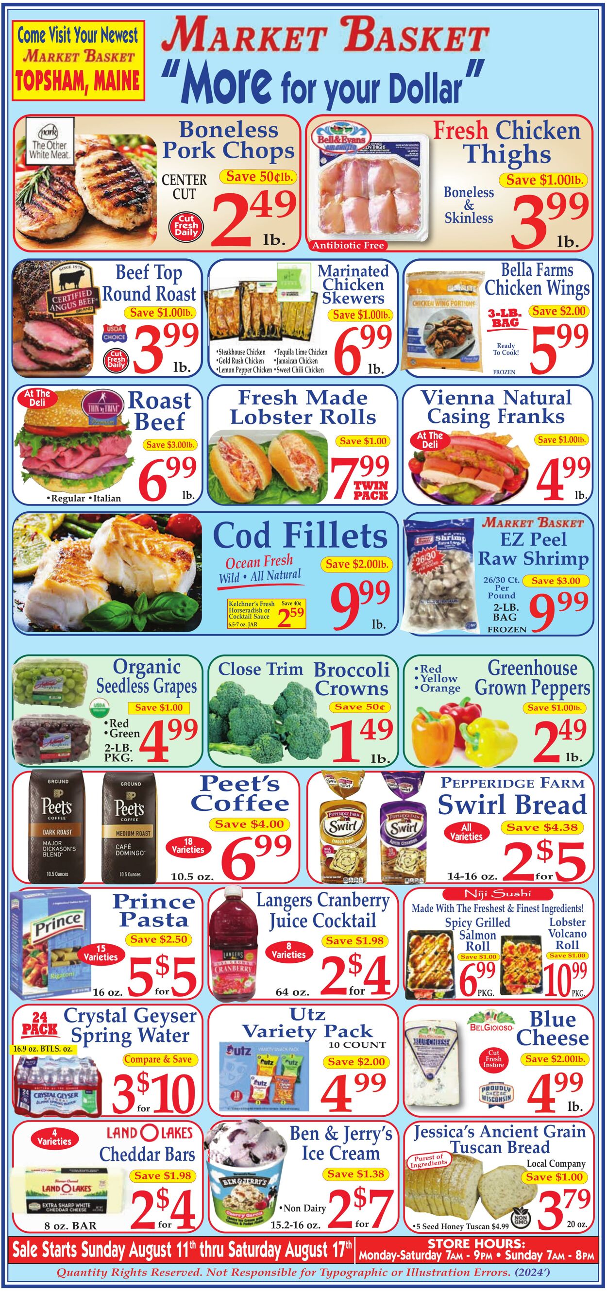 Weekly ad Market Basket 08/11/2024 - 08/17/2024