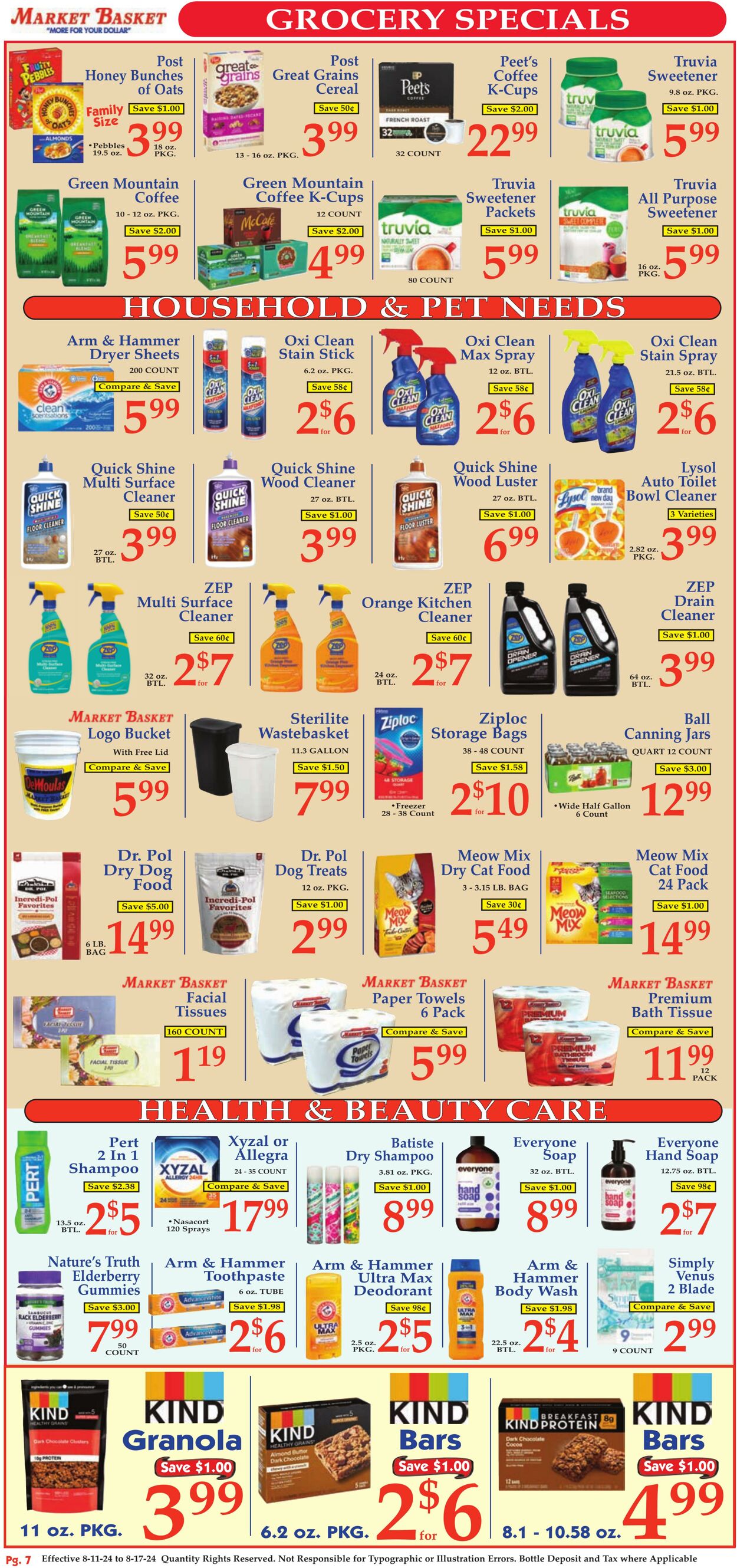 Weekly ad Market Basket 08/11/2024 - 08/17/2024