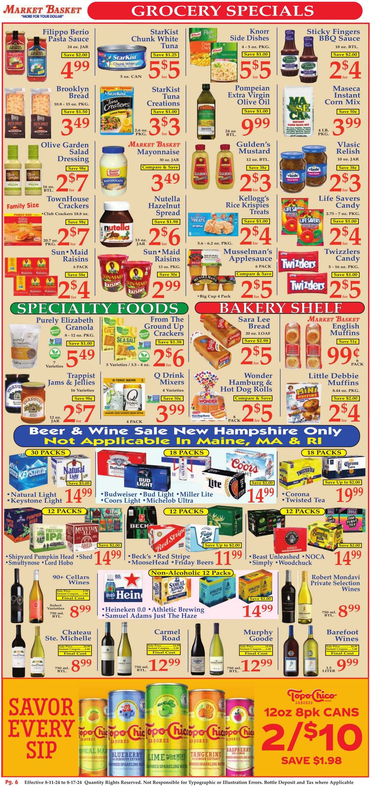 Weekly ad Market Basket 08/11/2024 - 08/17/2024