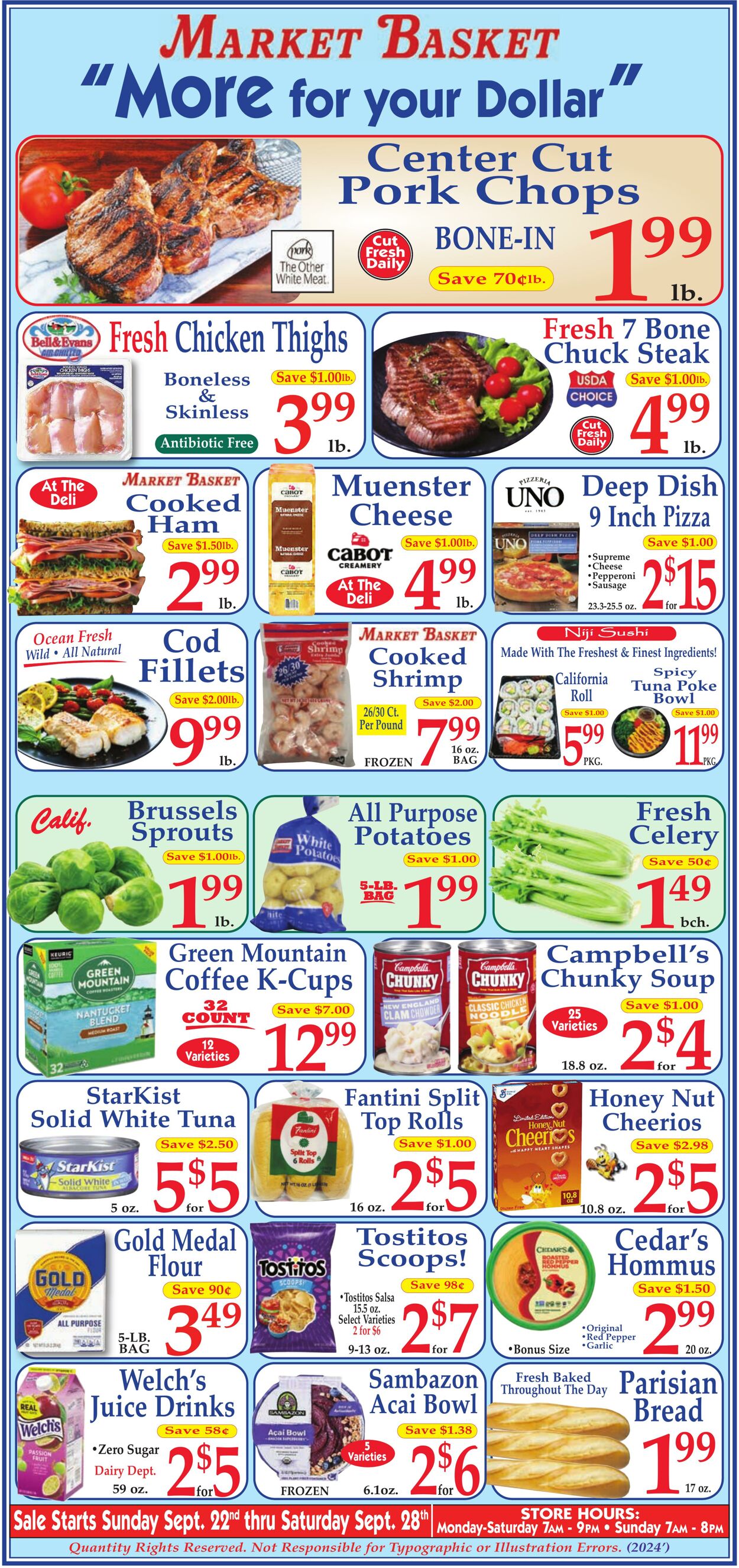 Weekly ad Market Basket 10/22/2024 - 09/28/2025