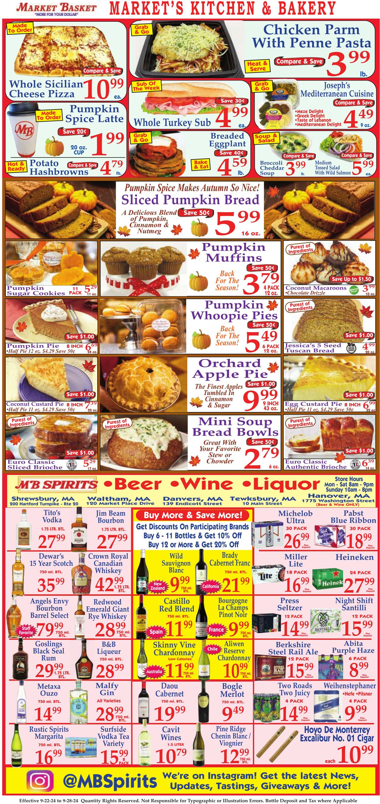 Weekly ad Market Basket 10/22/2024 - 09/28/2025