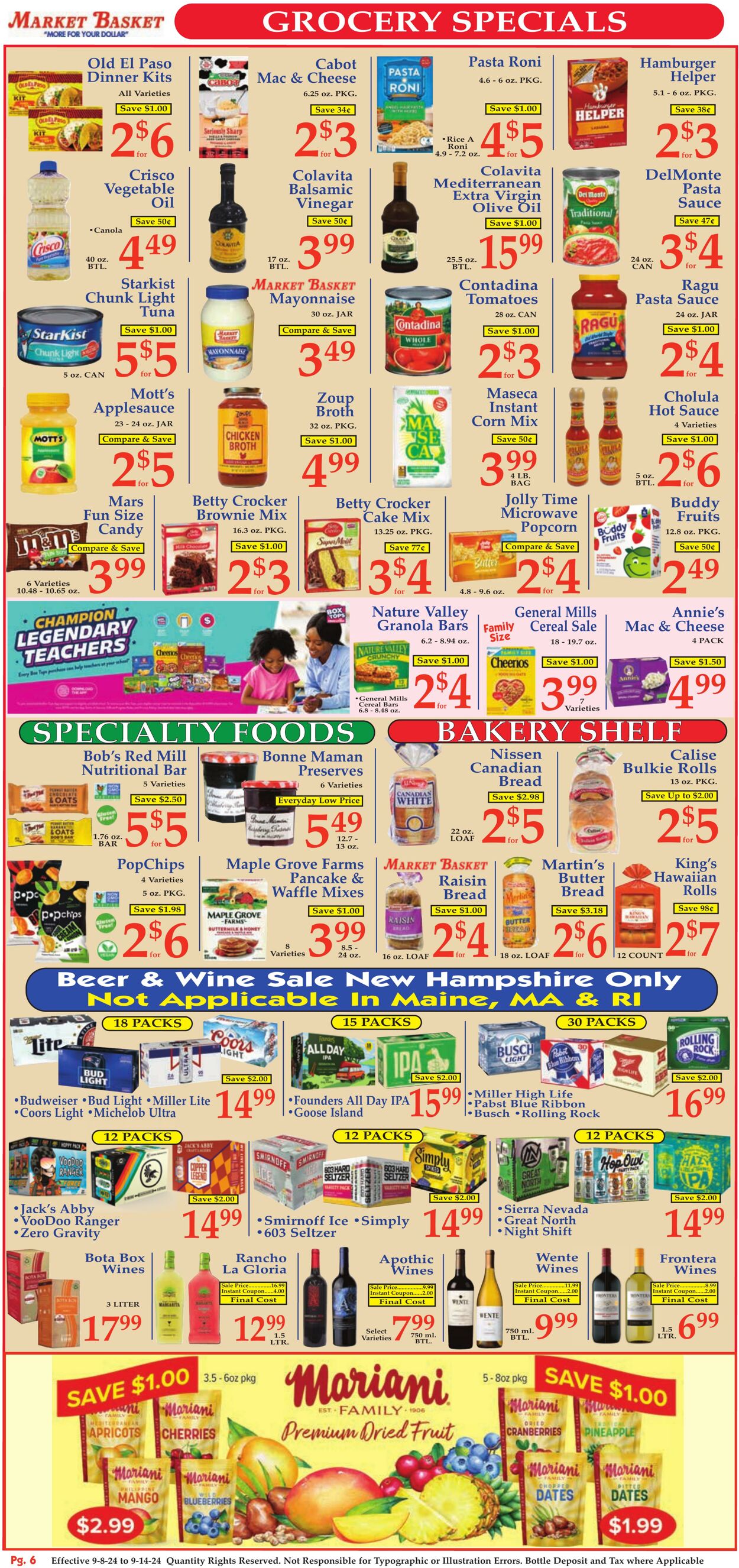 Weekly ad Market Basket 09/08/2024 - 09/14/2024