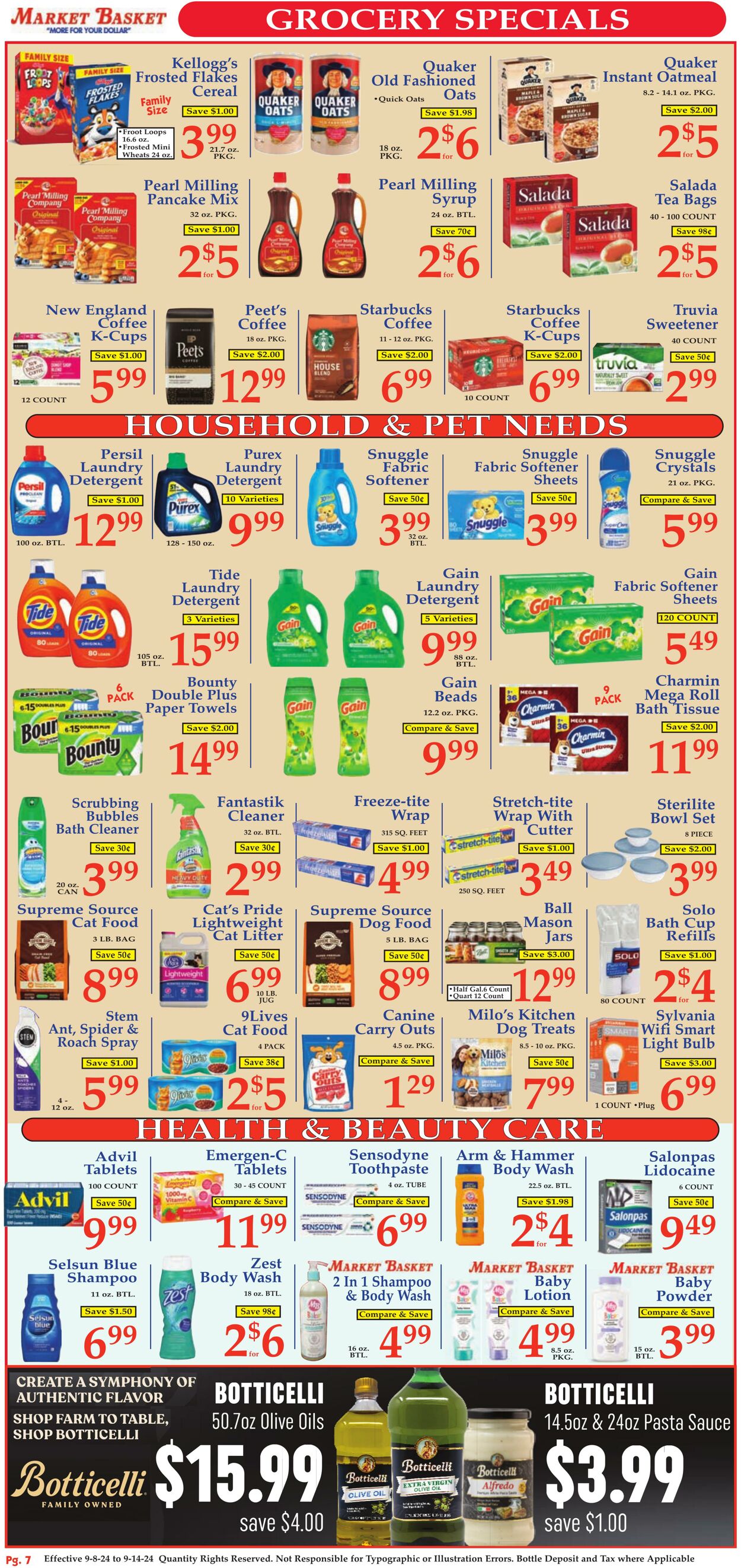 Weekly ad Market Basket 09/08/2024 - 09/14/2024