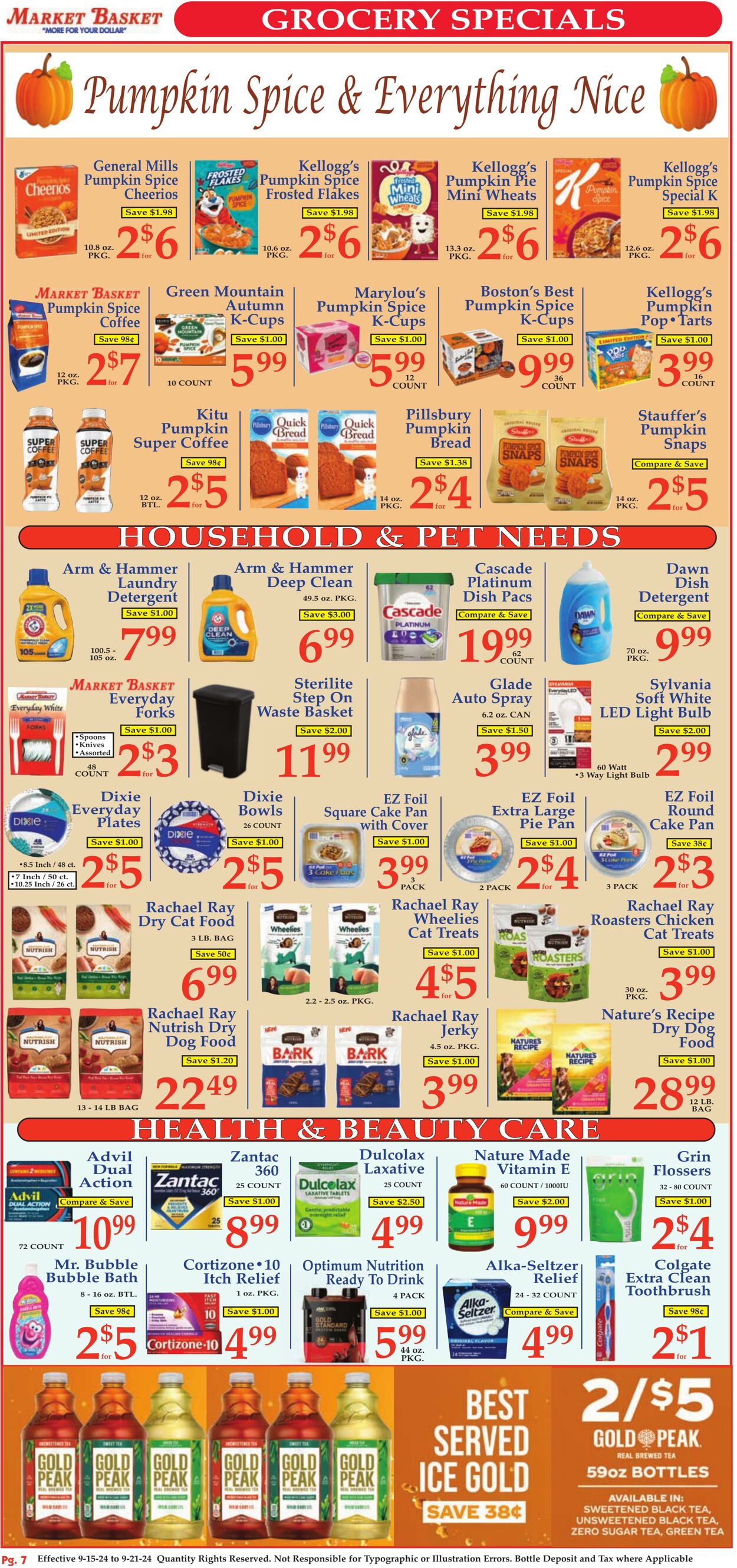 Weekly ad Market Basket 09/15/2024 - 09/21/2024