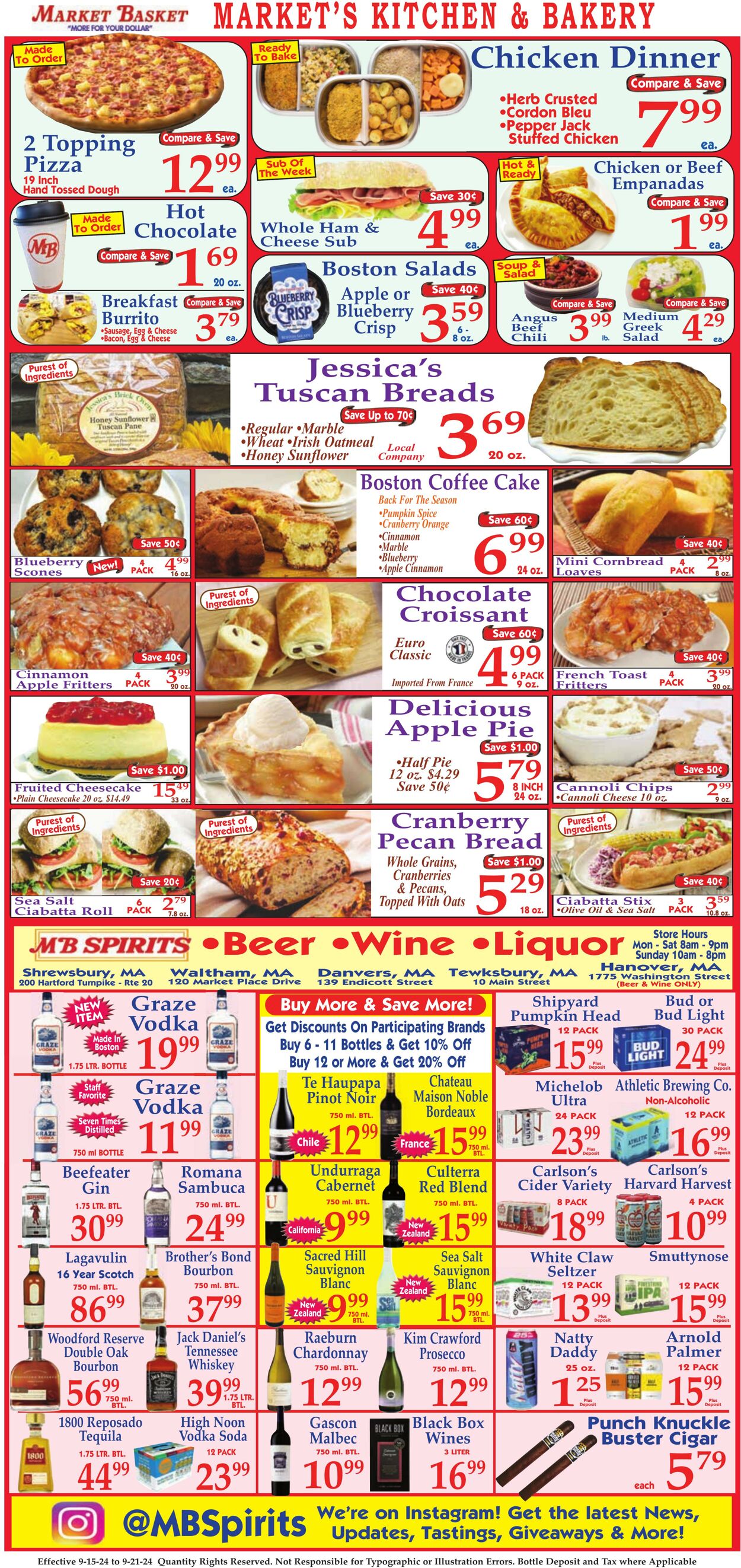 Weekly ad Market Basket 09/15/2024 - 09/21/2024