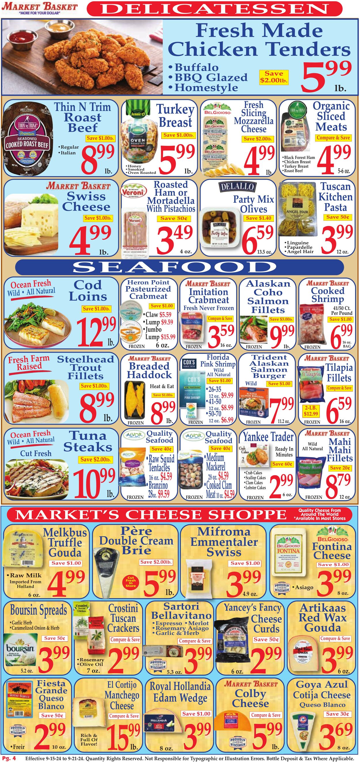 Weekly ad Market Basket 09/15/2024 - 09/21/2024