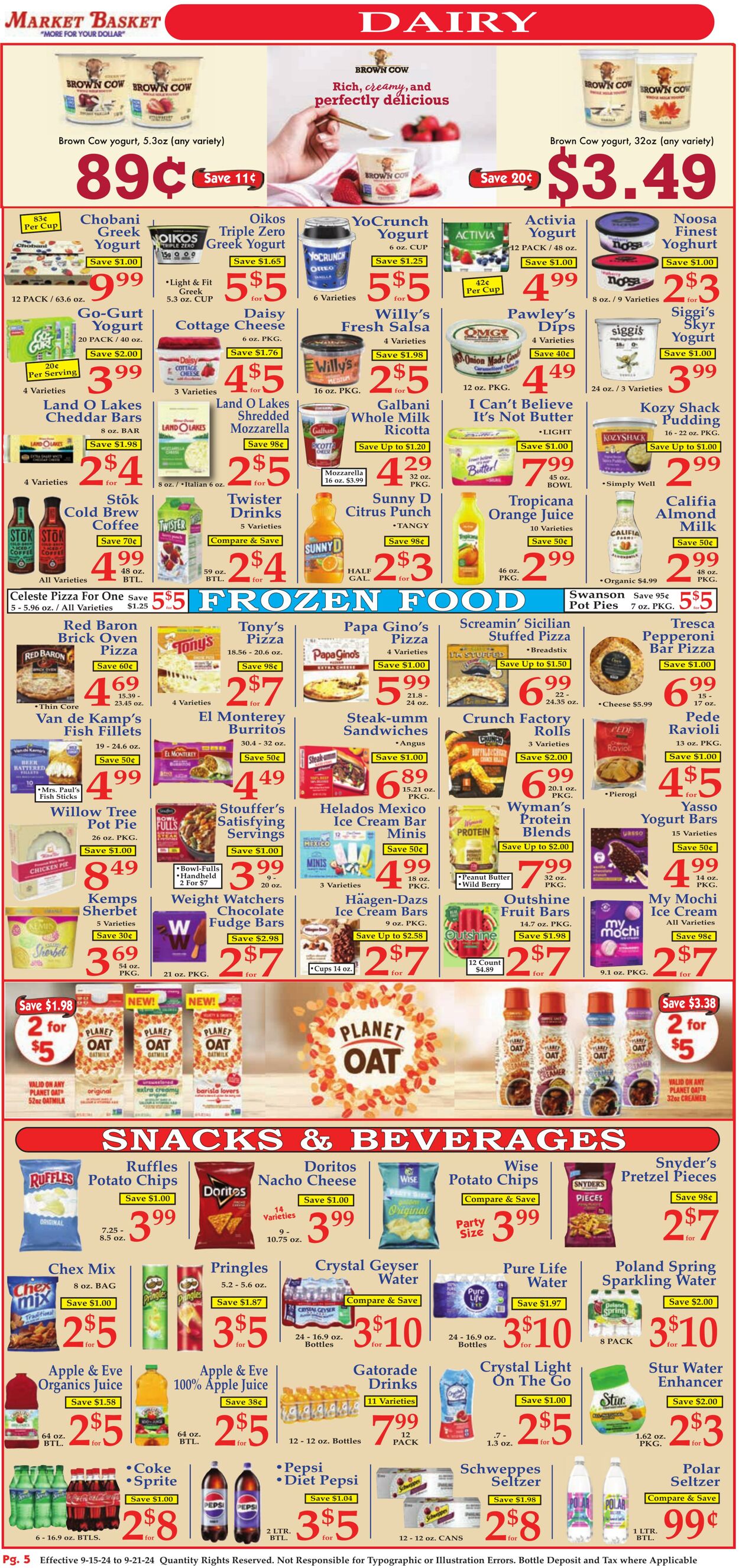 Weekly ad Market Basket 09/15/2024 - 09/21/2024