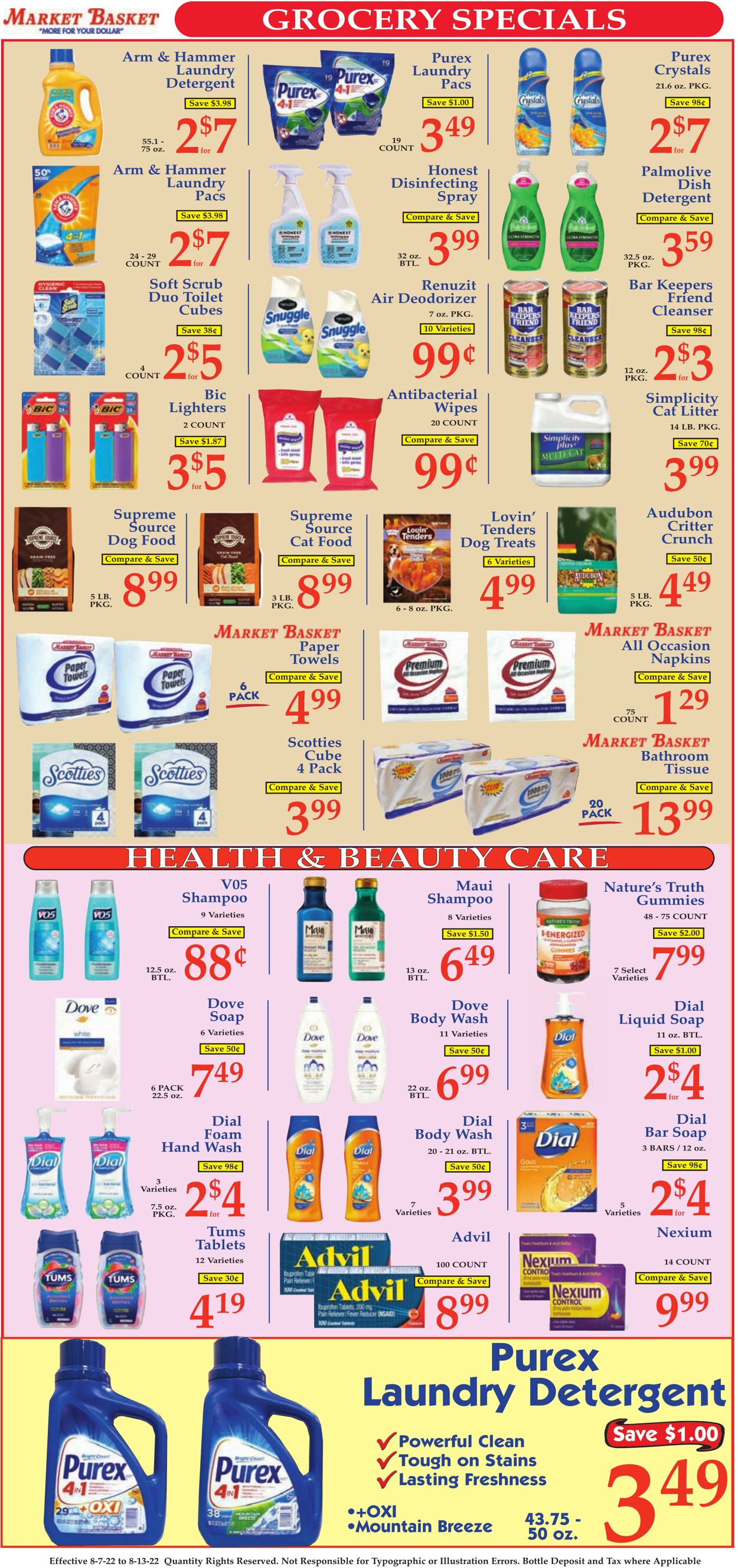 Weekly ad Market Basket 08/07/2022 - 08/13/2022