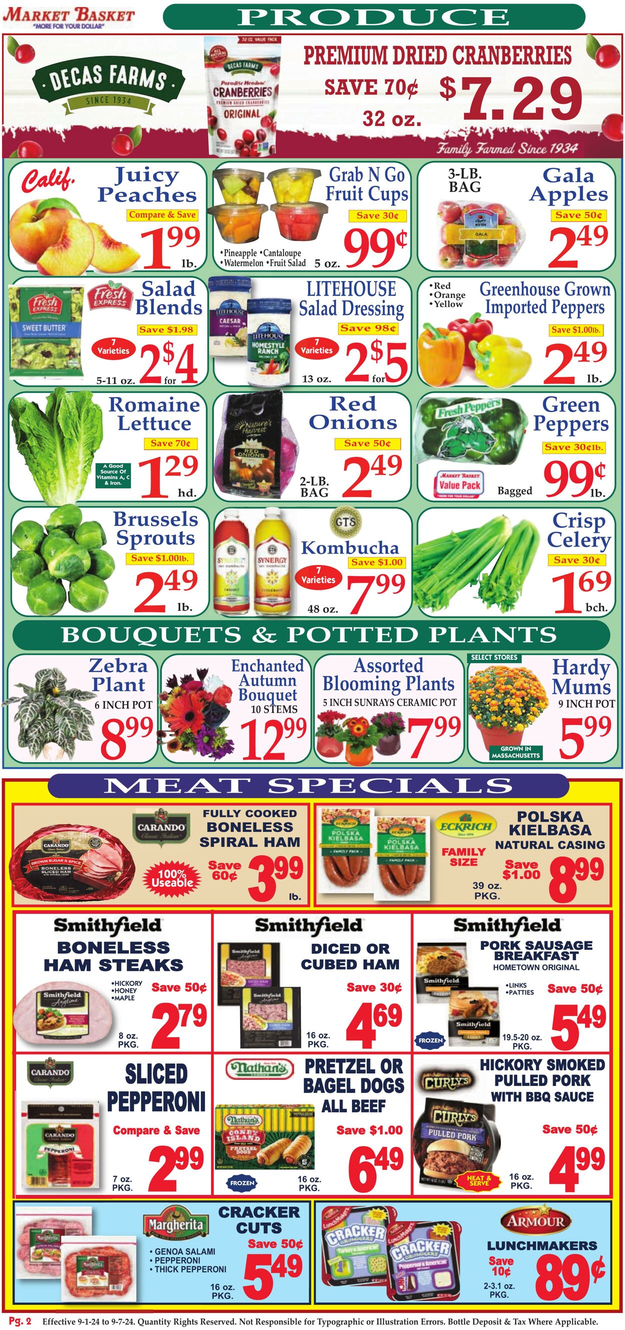 Weekly ad Market Basket 09/01/2024 - 09/07/2024