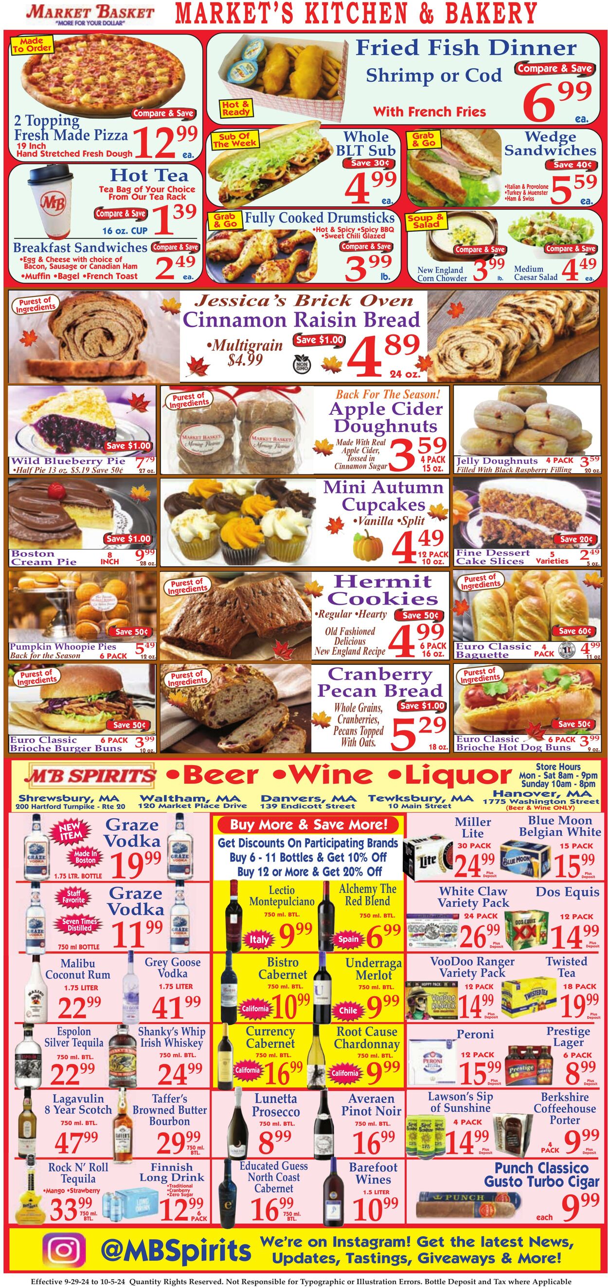 Weekly ad Market Basket 09/29/2024 - 10/05/2024