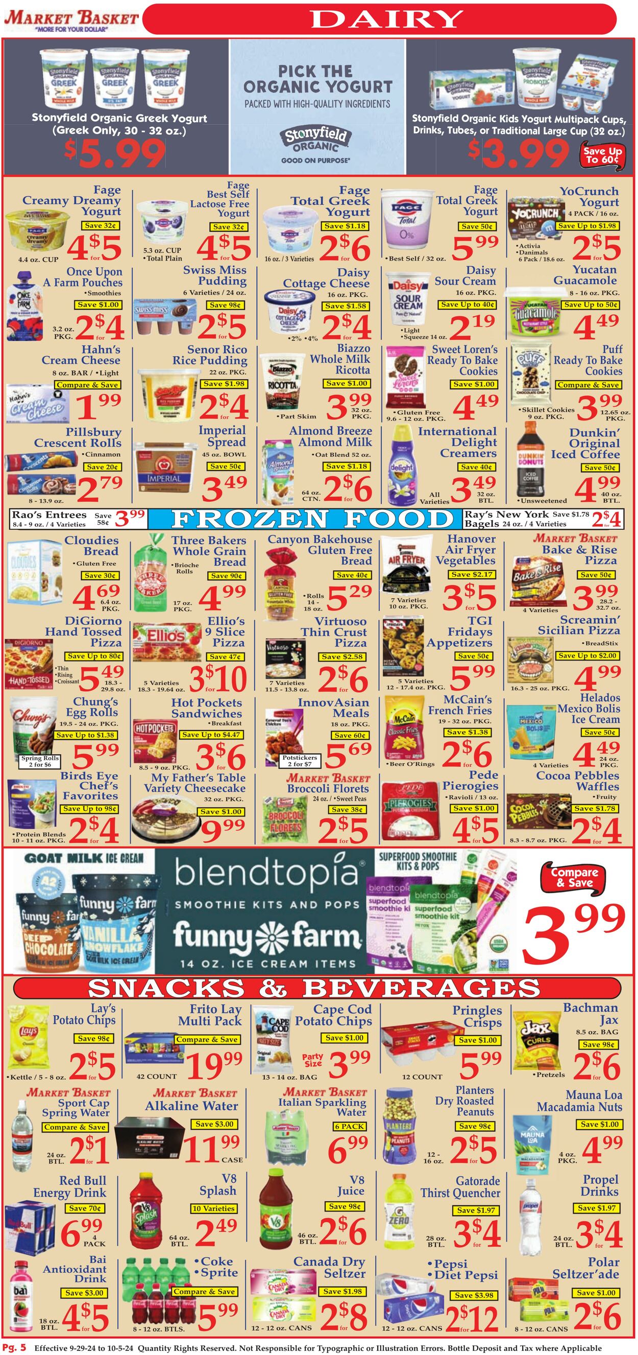 Weekly ad Market Basket 09/29/2024 - 10/05/2024