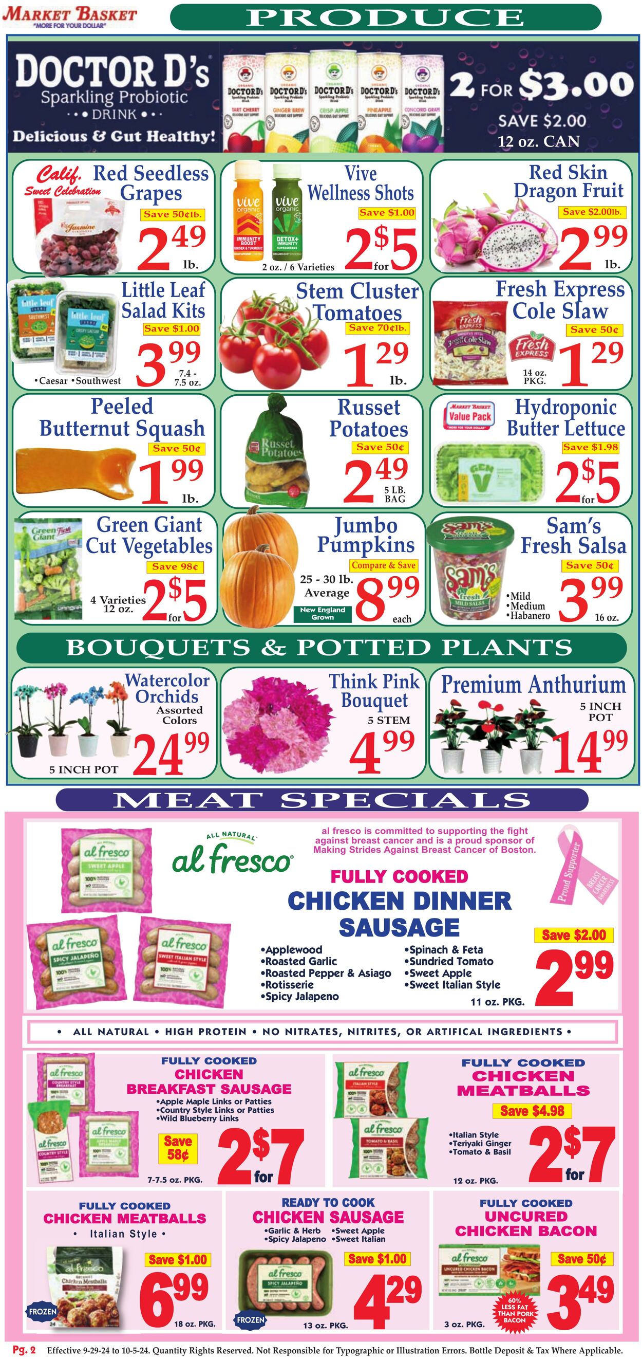 Weekly ad Market Basket 09/29/2024 - 10/05/2024