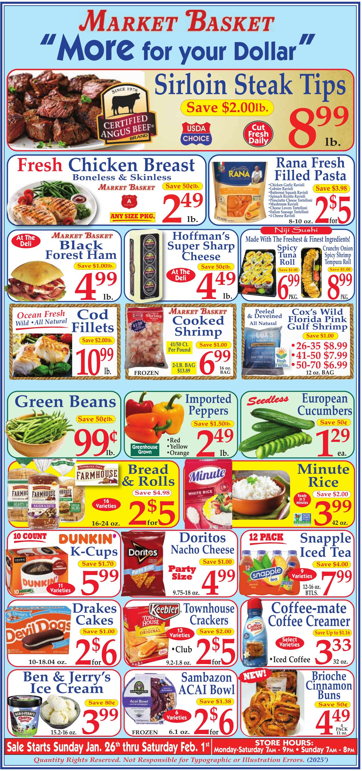 Weekly ad Market Basket 01/26/2025 - 02/01/2025