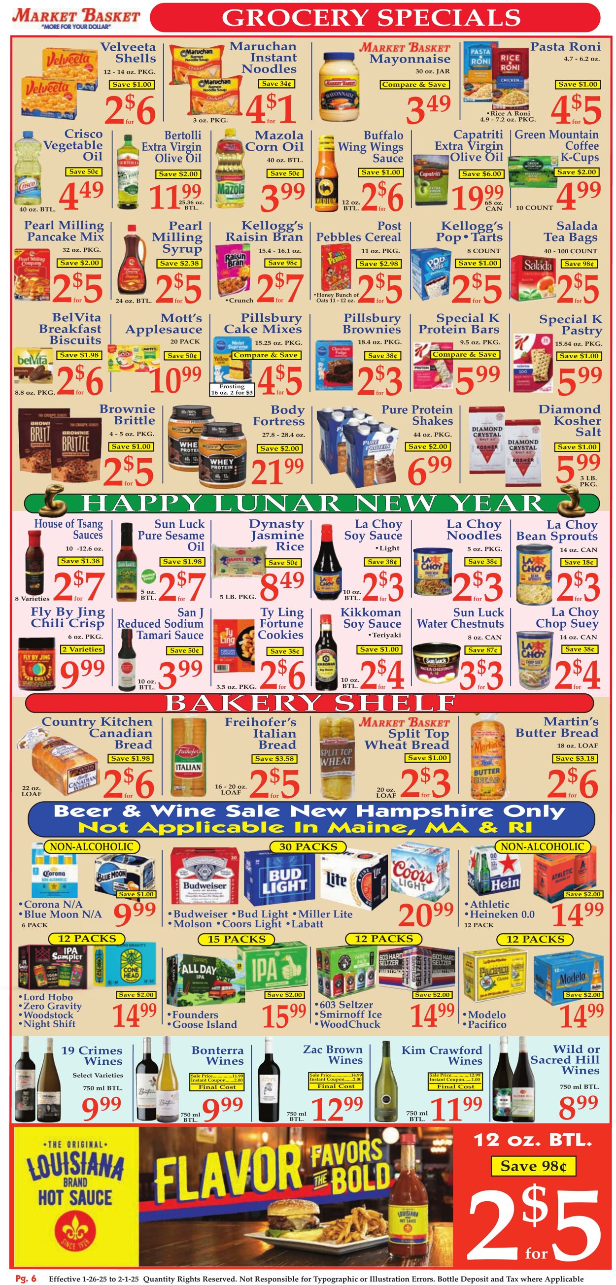 Weekly ad Market Basket 01/26/2025 - 02/01/2025