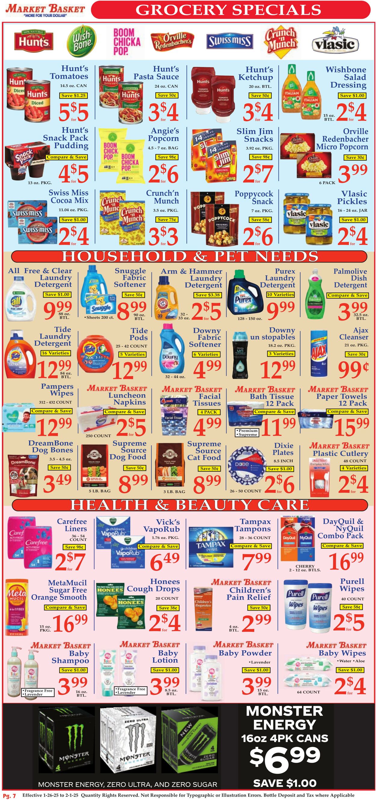 Weekly ad Market Basket 01/26/2025 - 02/01/2025