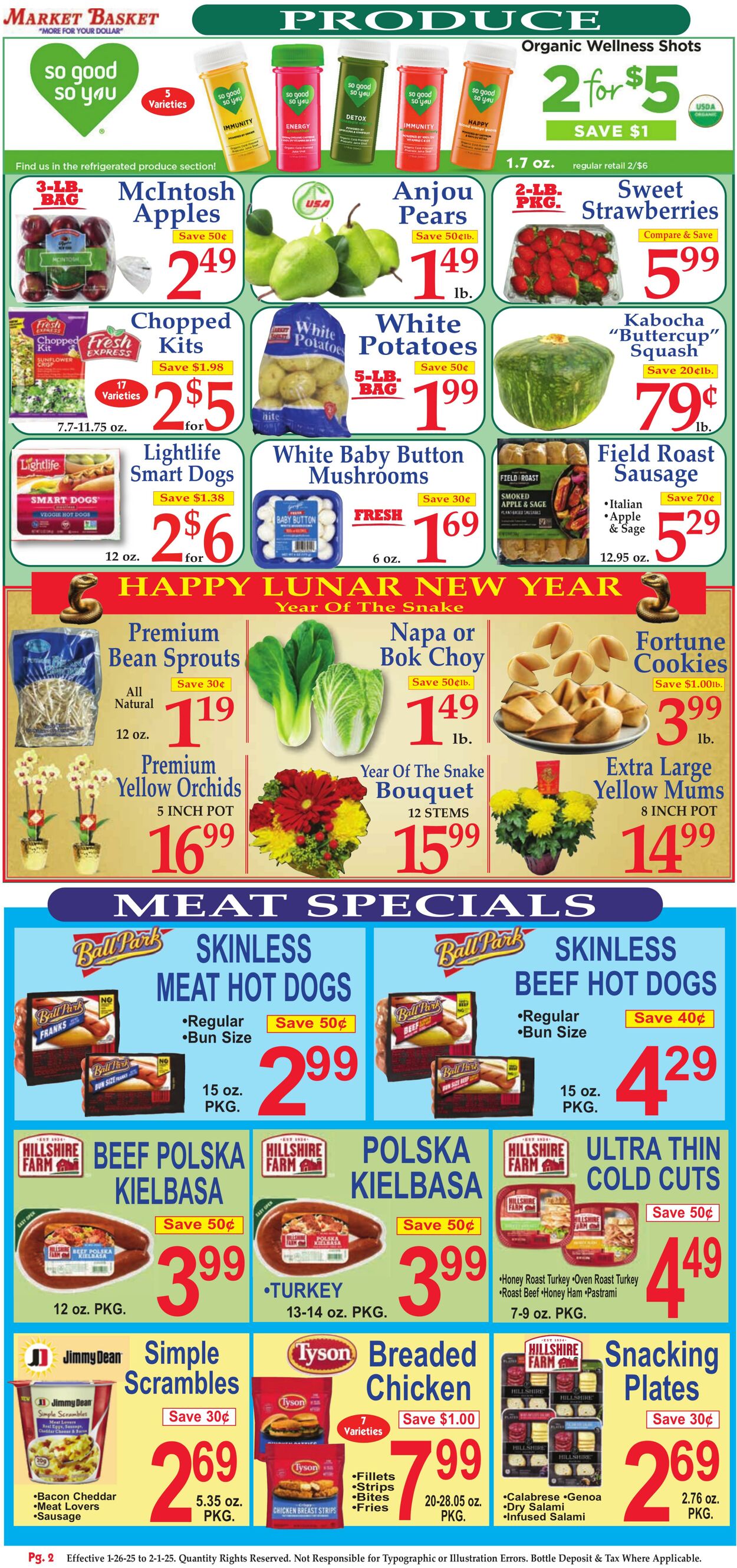 Weekly ad Market Basket 01/26/2025 - 02/01/2025