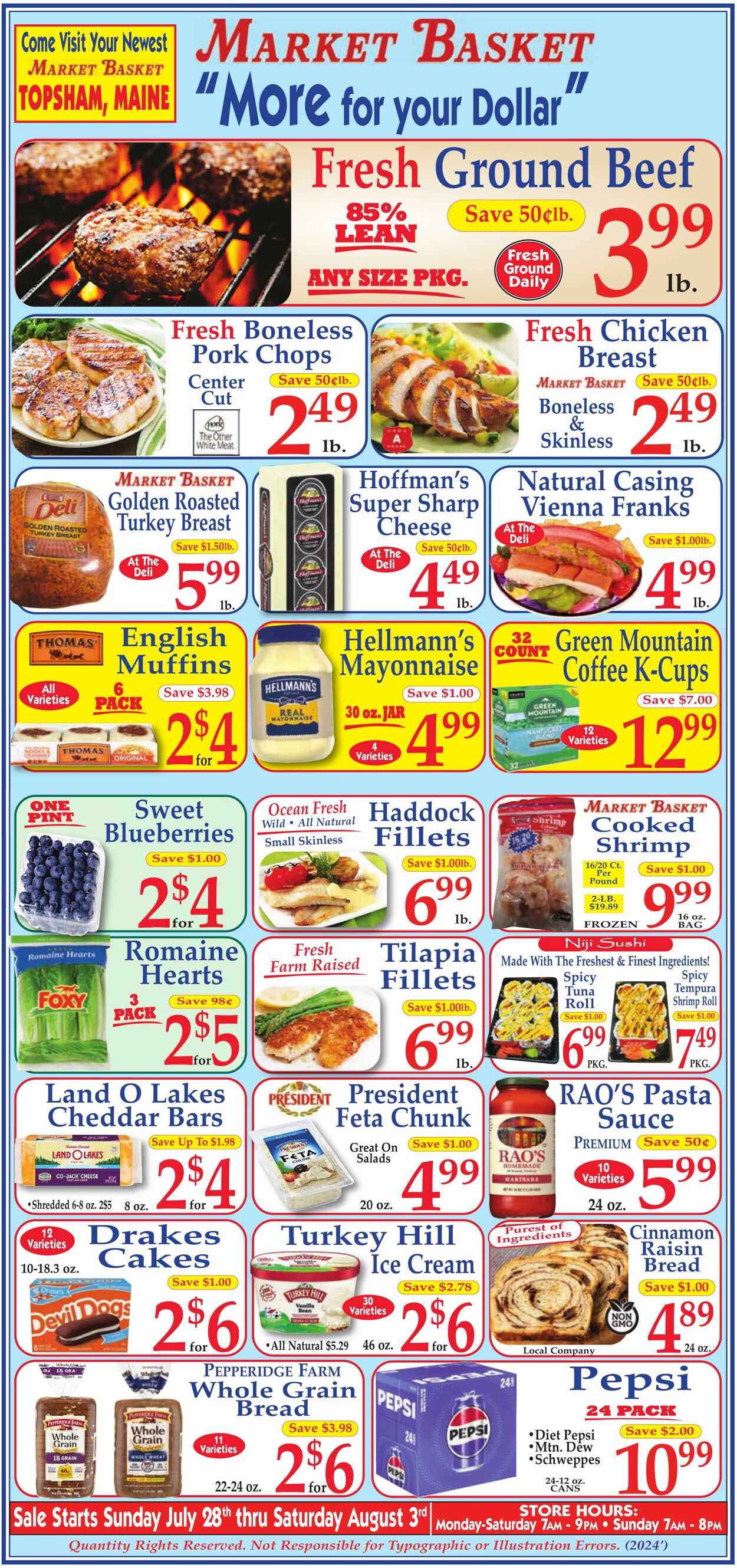 Weekly ad Market Basket 07/28/2024 - 08/03/2024