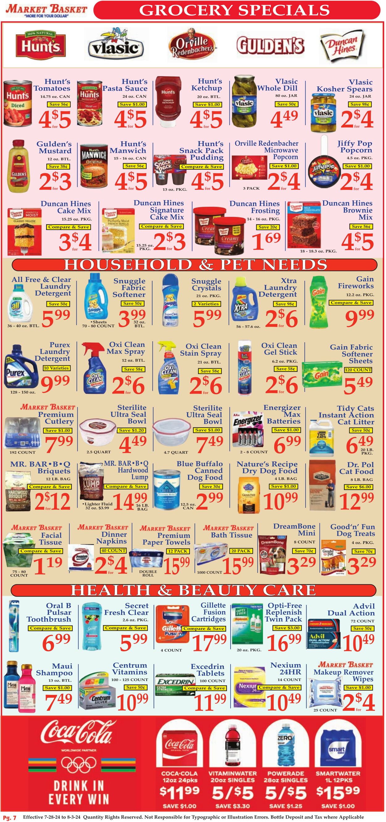 Weekly ad Market Basket 07/28/2024 - 08/03/2024