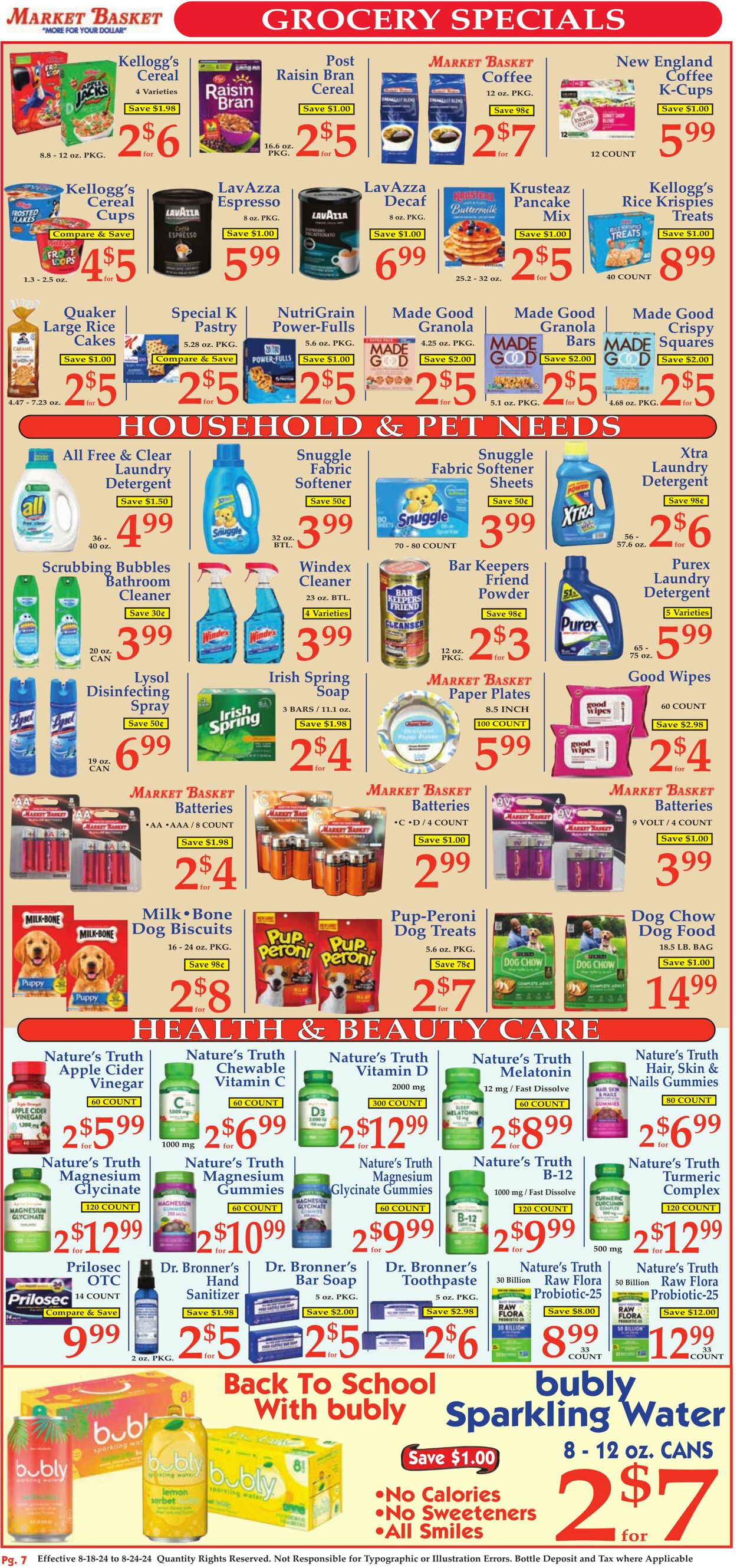 Weekly ad Market Basket 08/18/2024 - 08/24/2024