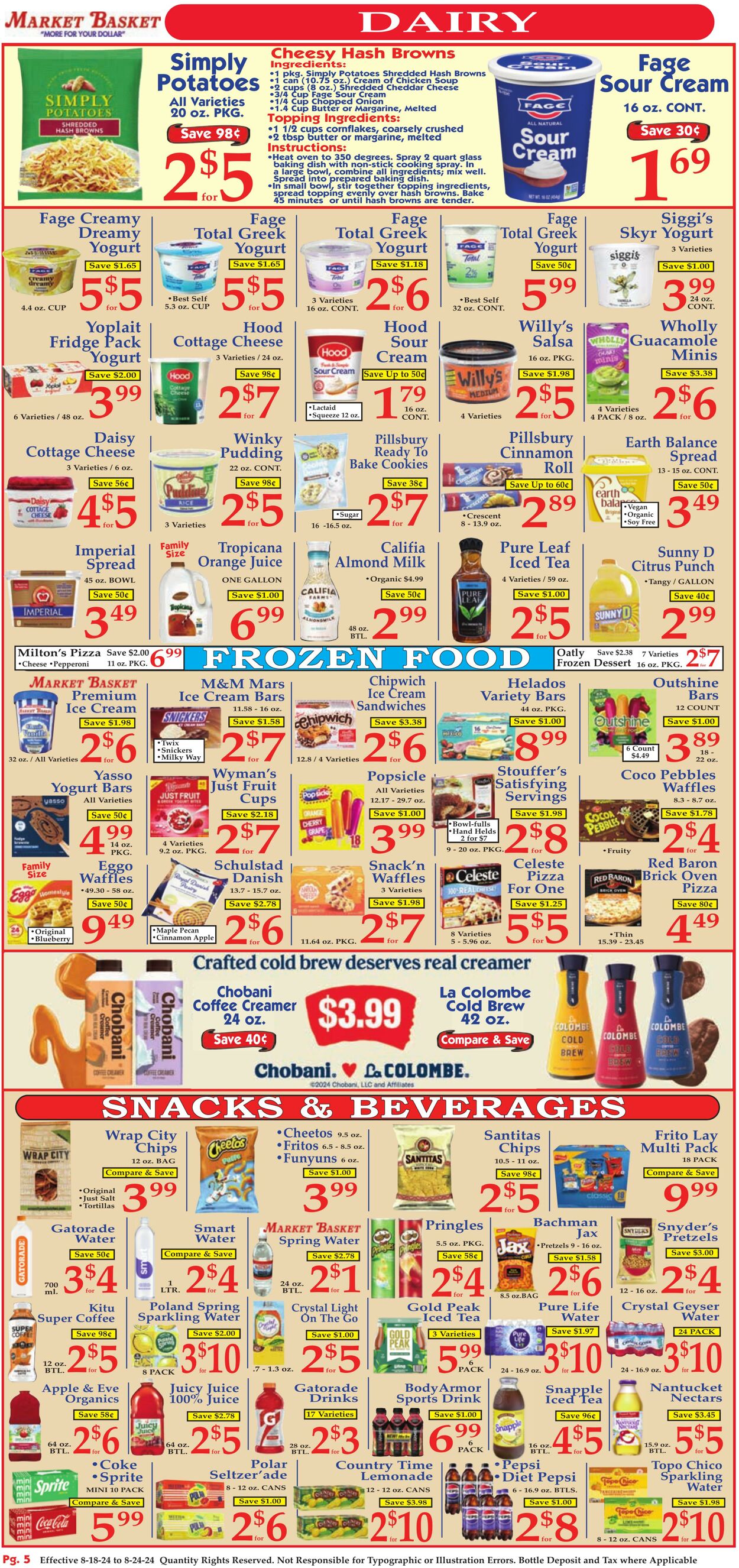 Weekly ad Market Basket 08/18/2024 - 08/24/2024