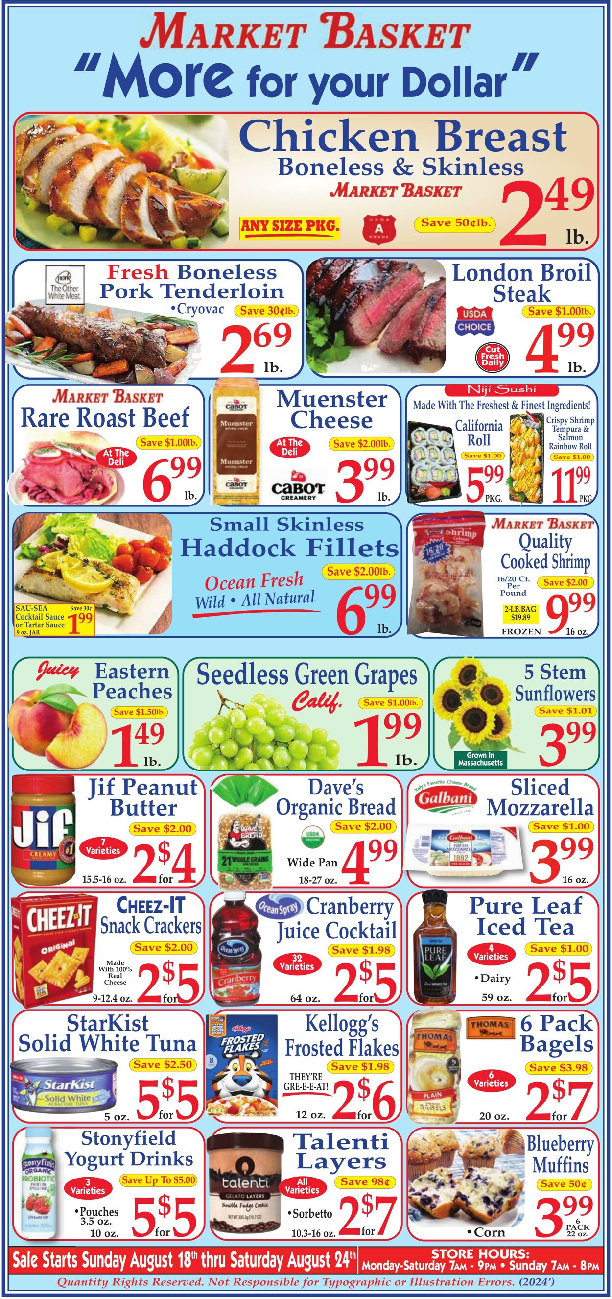 Weekly ad Market Basket 08/18/2024 - 08/24/2024