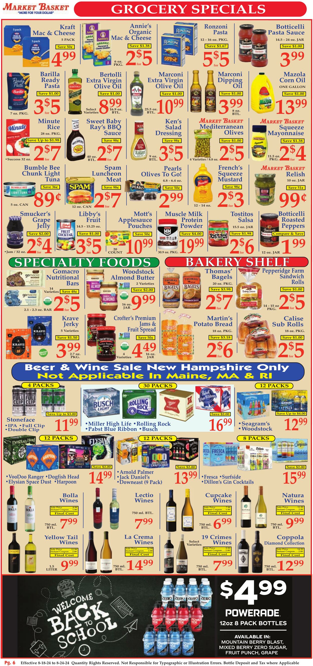 Weekly ad Market Basket 08/18/2024 - 08/24/2024