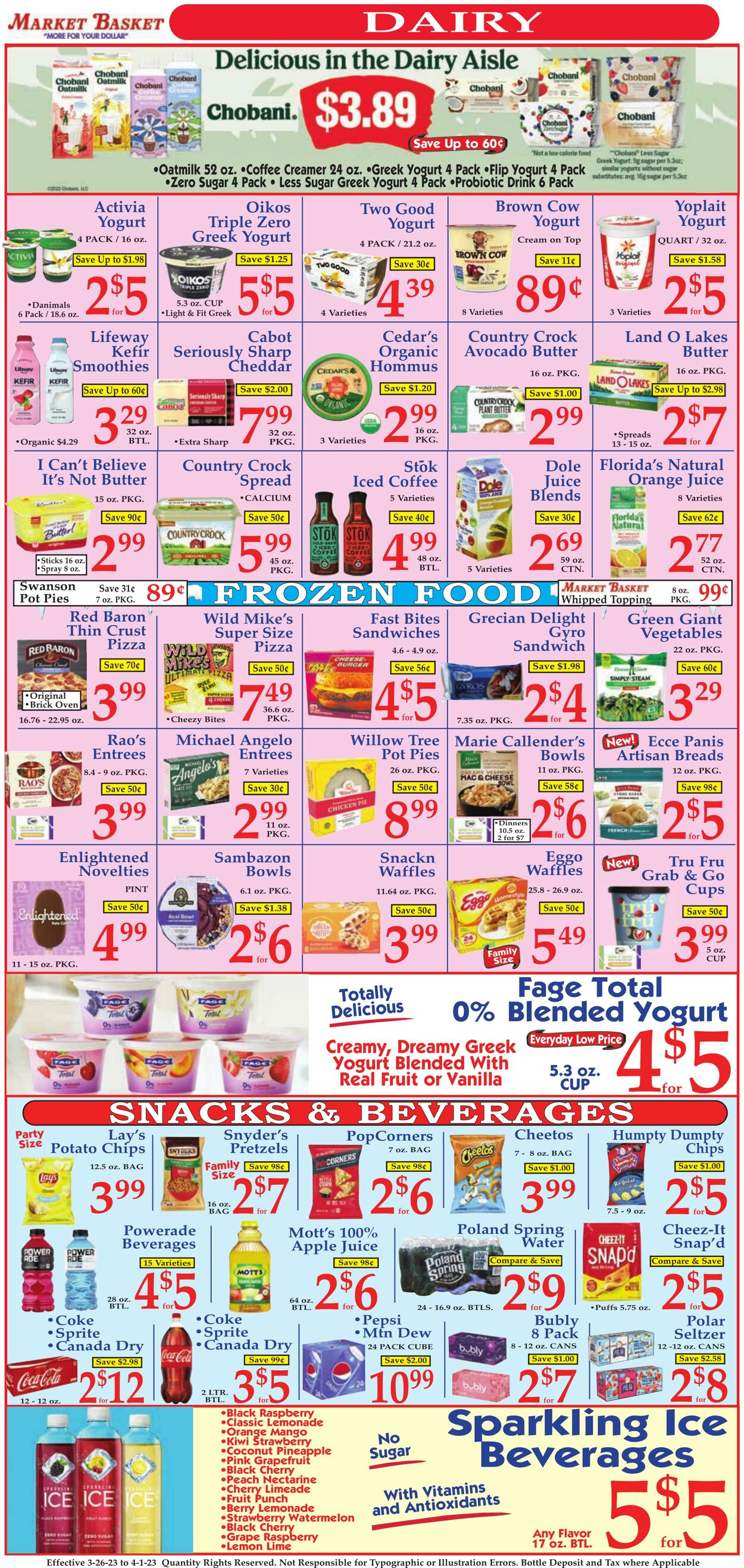 Weekly ad Market Basket 03/26/2023 - 04/01/2023