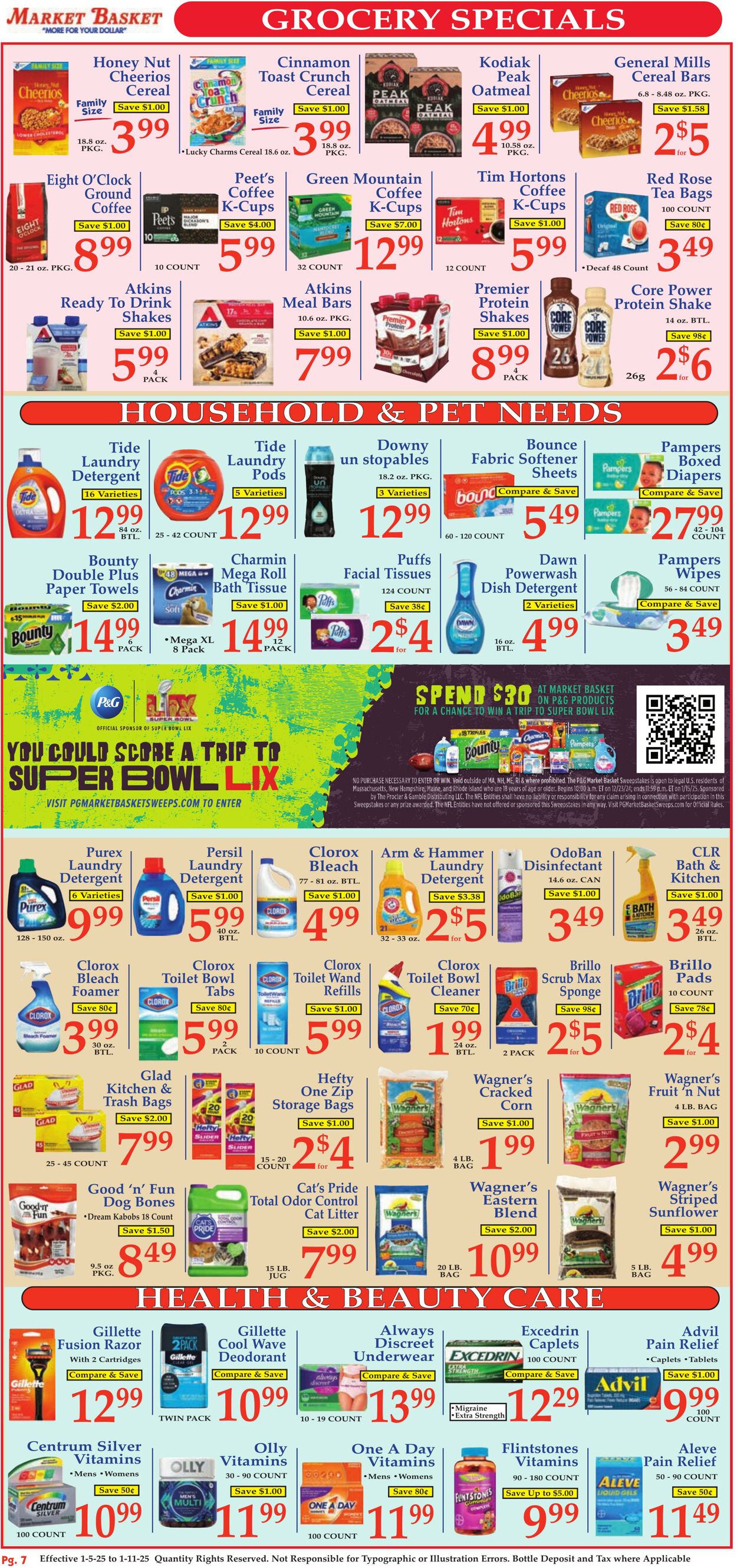 Weekly ad Market Basket 01/05/2025 - 01/11/2025