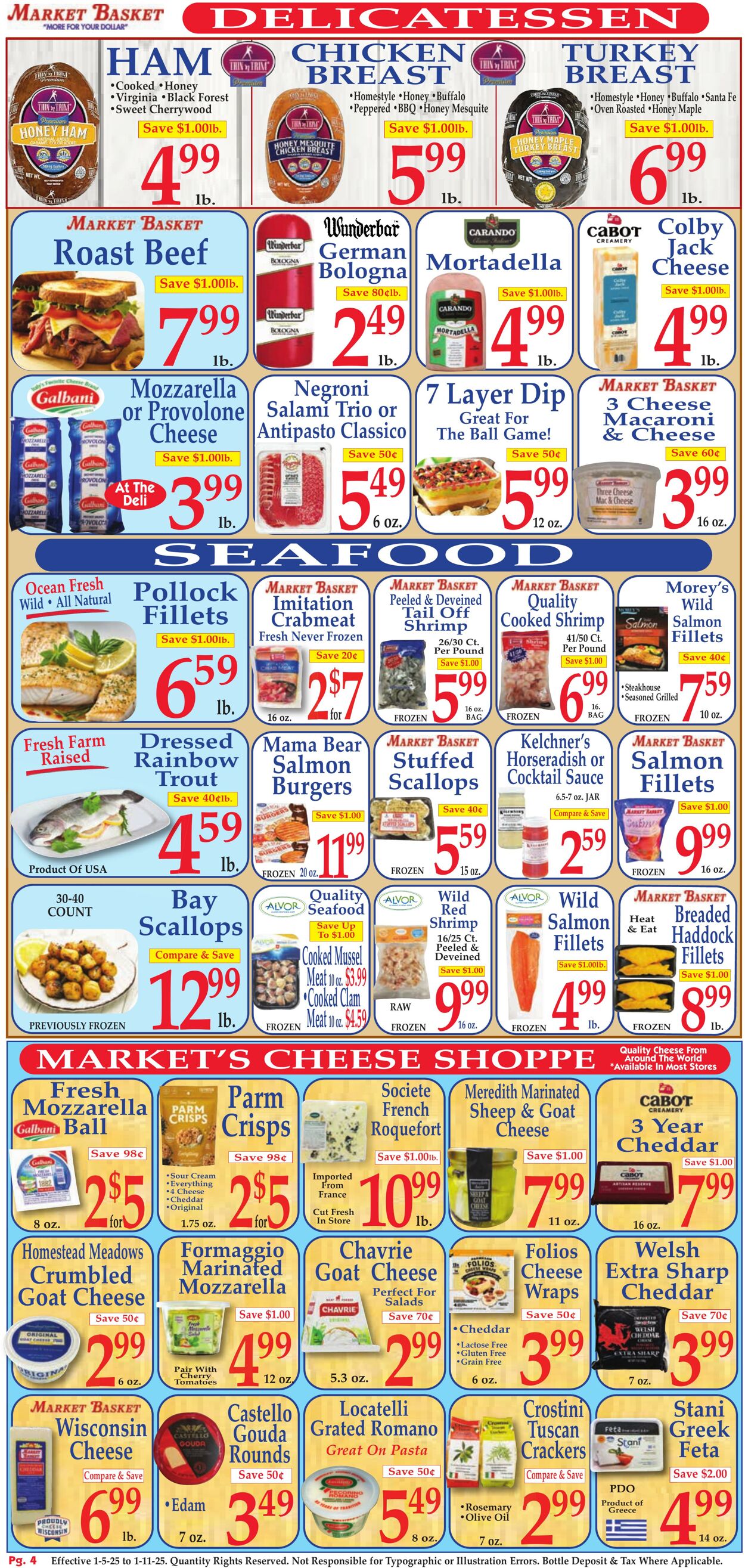 Weekly ad Market Basket 01/05/2025 - 01/11/2025