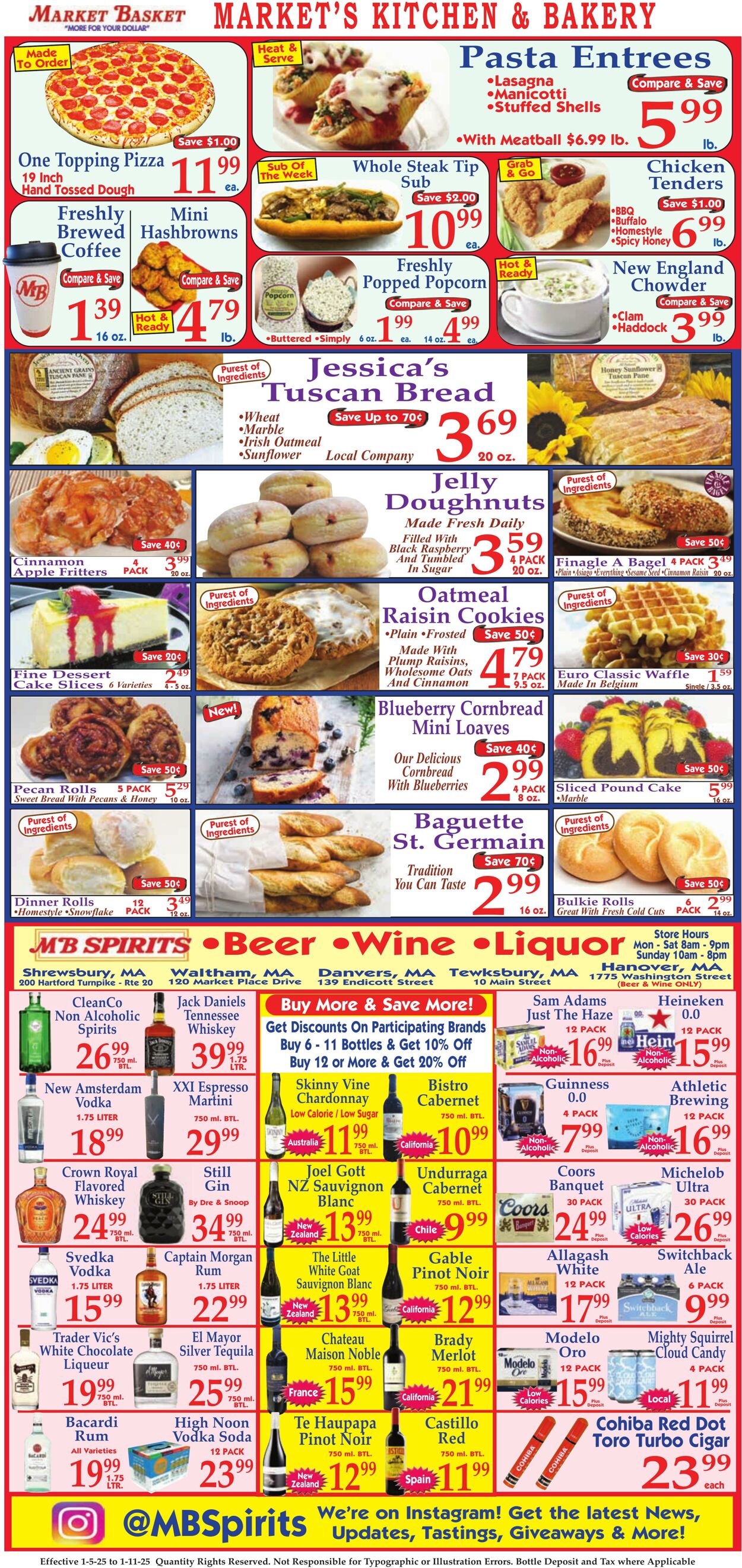 Weekly ad Market Basket 01/05/2025 - 01/11/2025