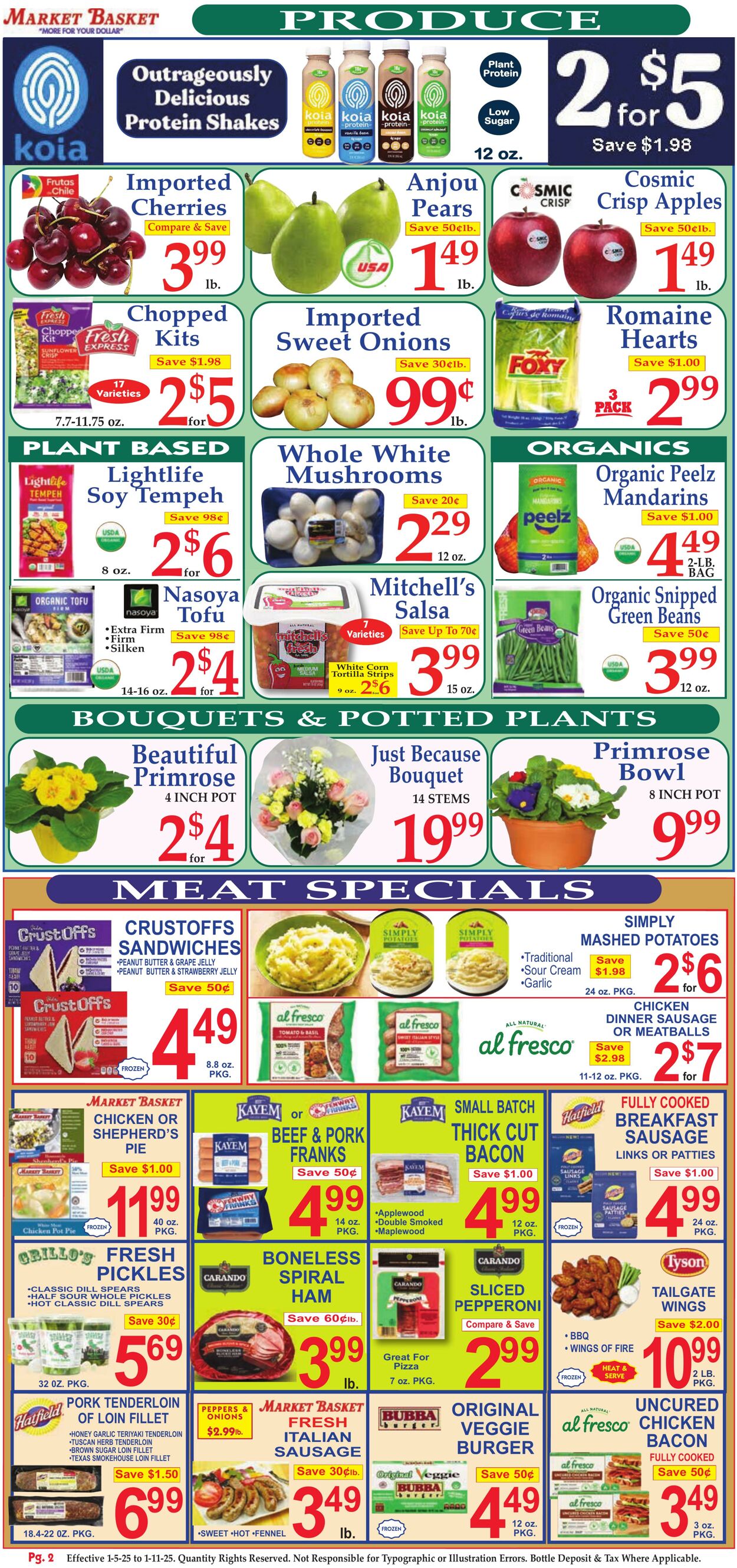 Weekly ad Market Basket 01/05/2025 - 01/11/2025