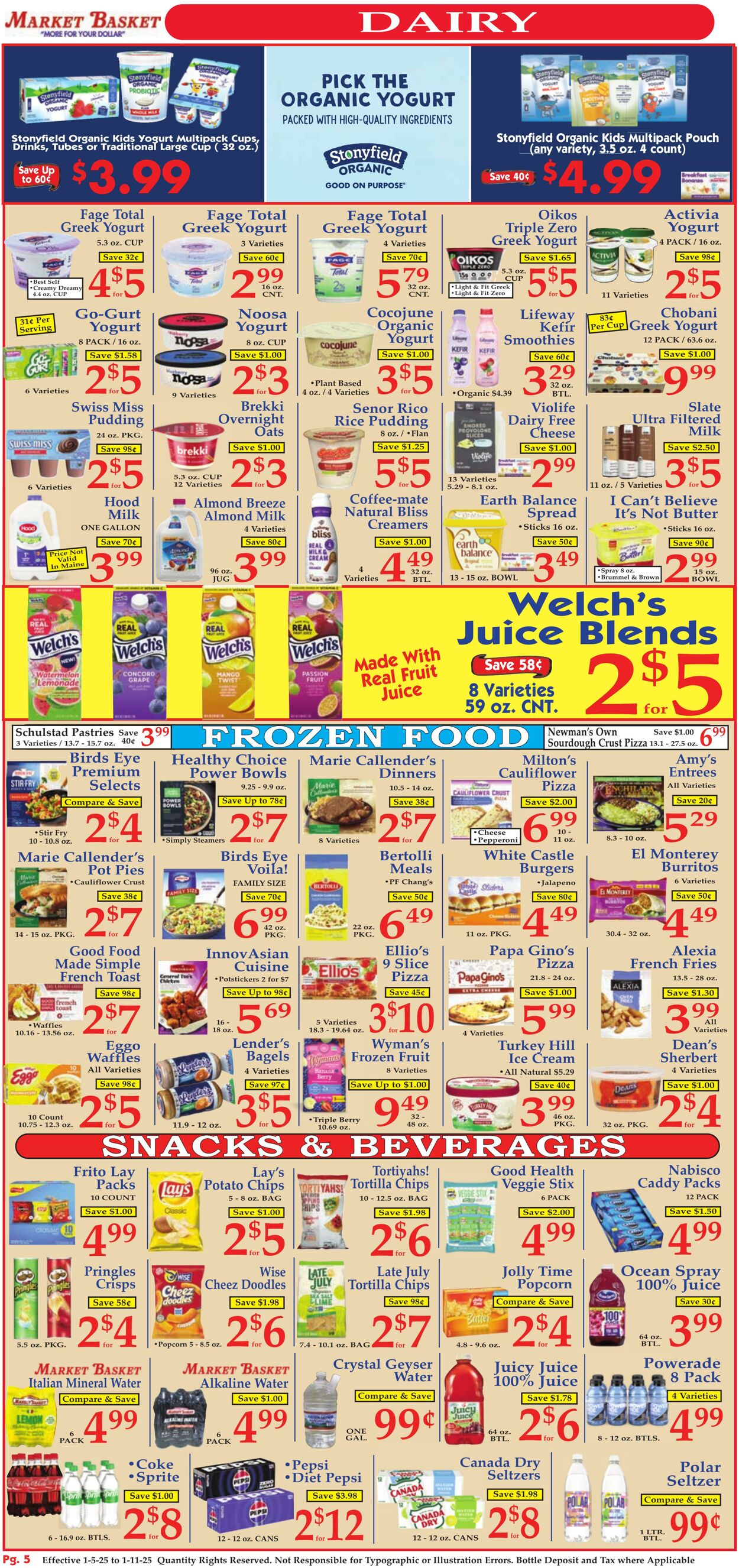 Weekly ad Market Basket 01/05/2025 - 01/11/2025